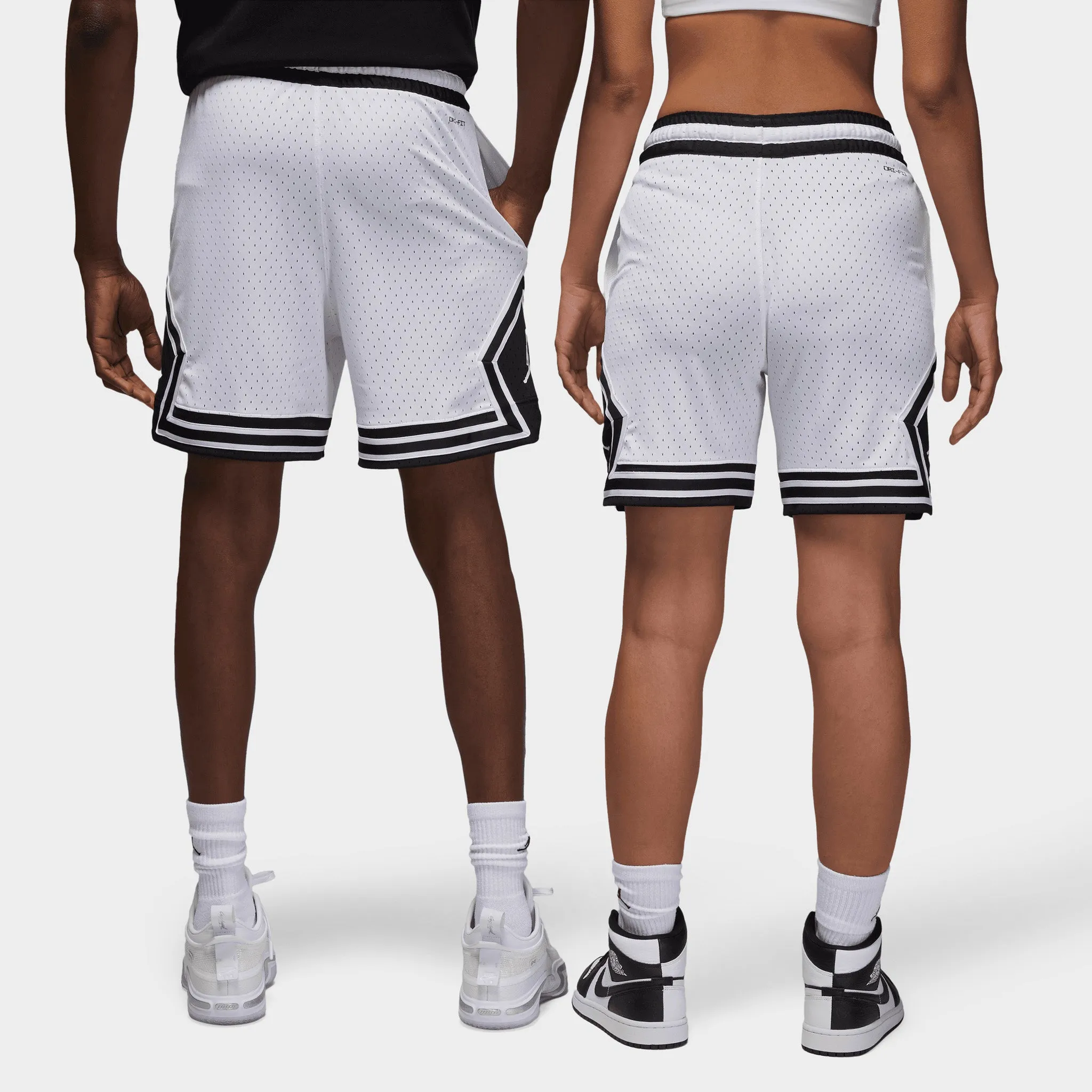 Jordan Dri-FIT Sport Diamond Shorts White / Black - White sold by JD Sports product image thumbnail 3