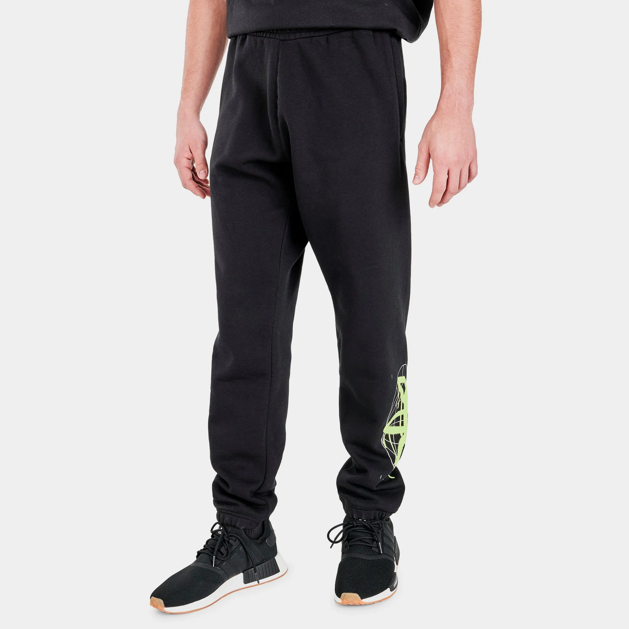 adidas Originals Graphics Behind The Trefoil Jogger Pants Black / Solar Yellow sold by JD Sports
