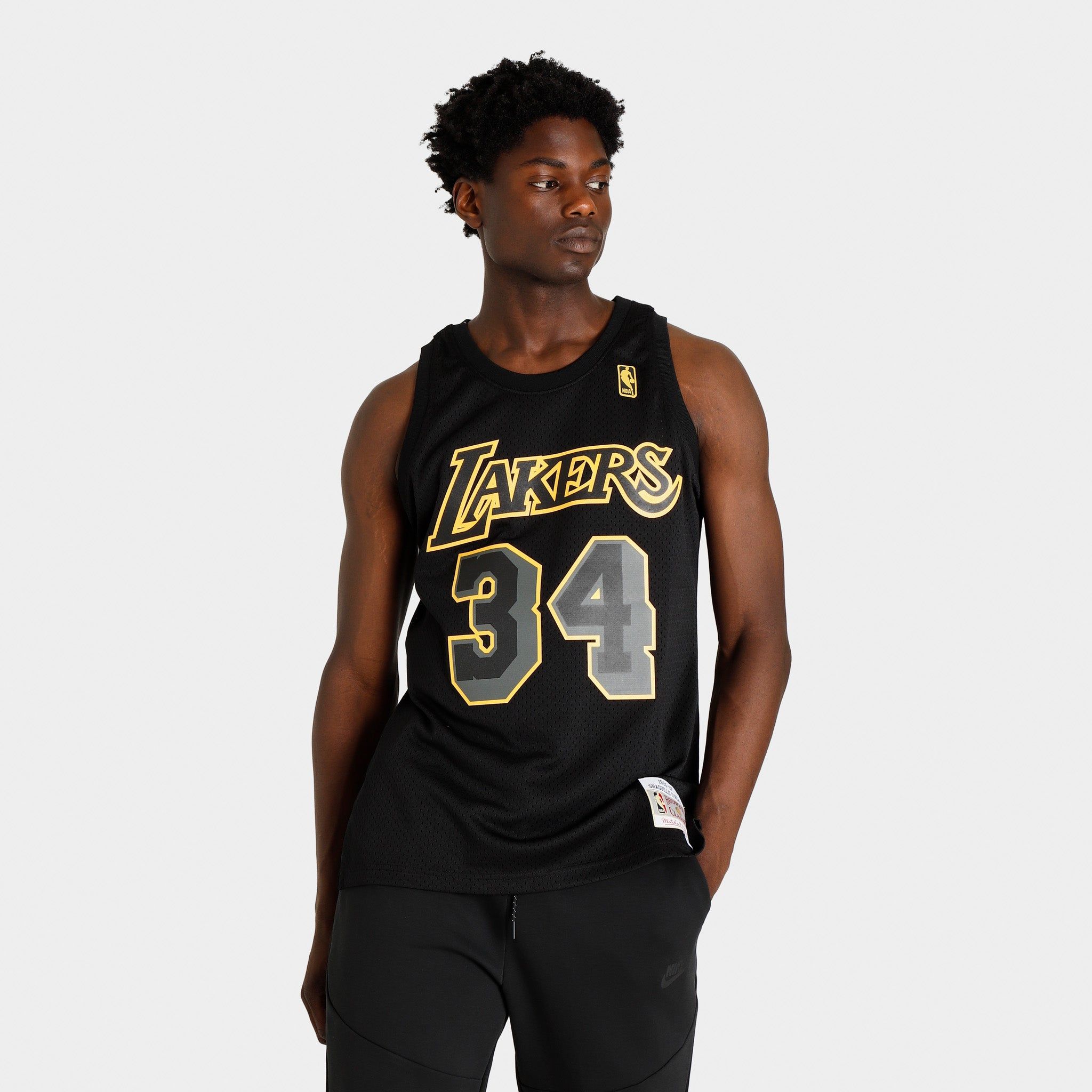Mitchell & Ness Los Angeles Lakers Shaquille O'Neal Dynamic Swingman Jersey / Black sold by JD Sports