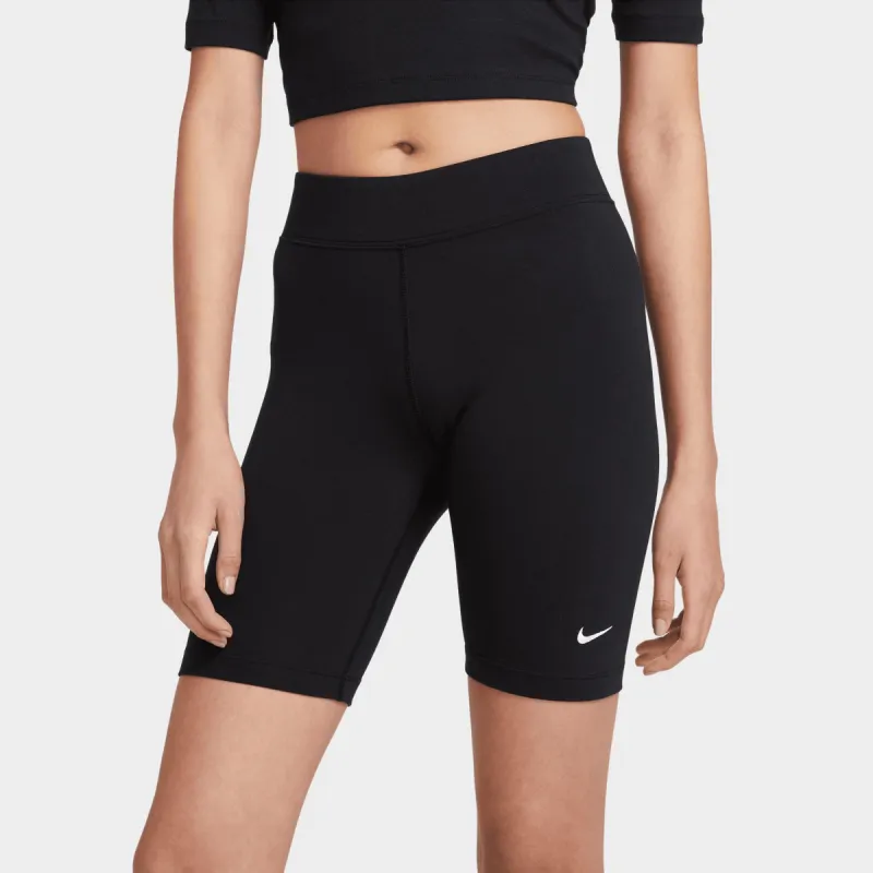 Nike Women's Sportswear Essential Bike Shorts Black / White sold by JD Sports