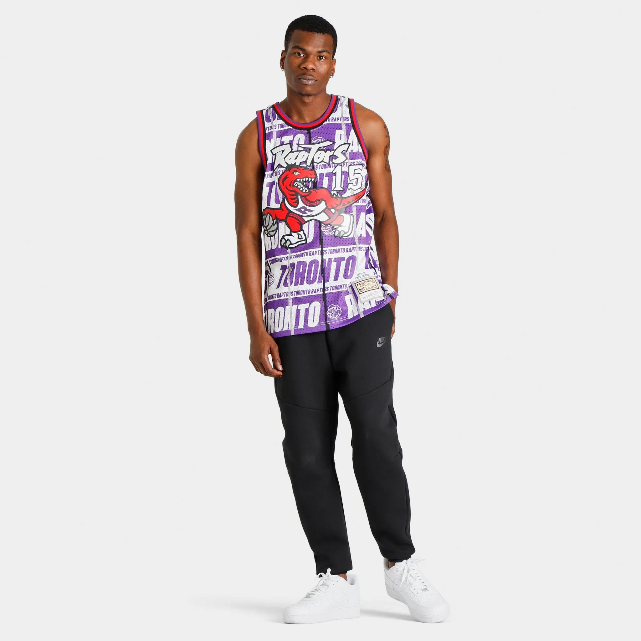 Mitchell & Ness Toronto Raptors Vince Carter Teamwrap Swingman Jersey / Purple sold by JD Sports product image thumbnail 5