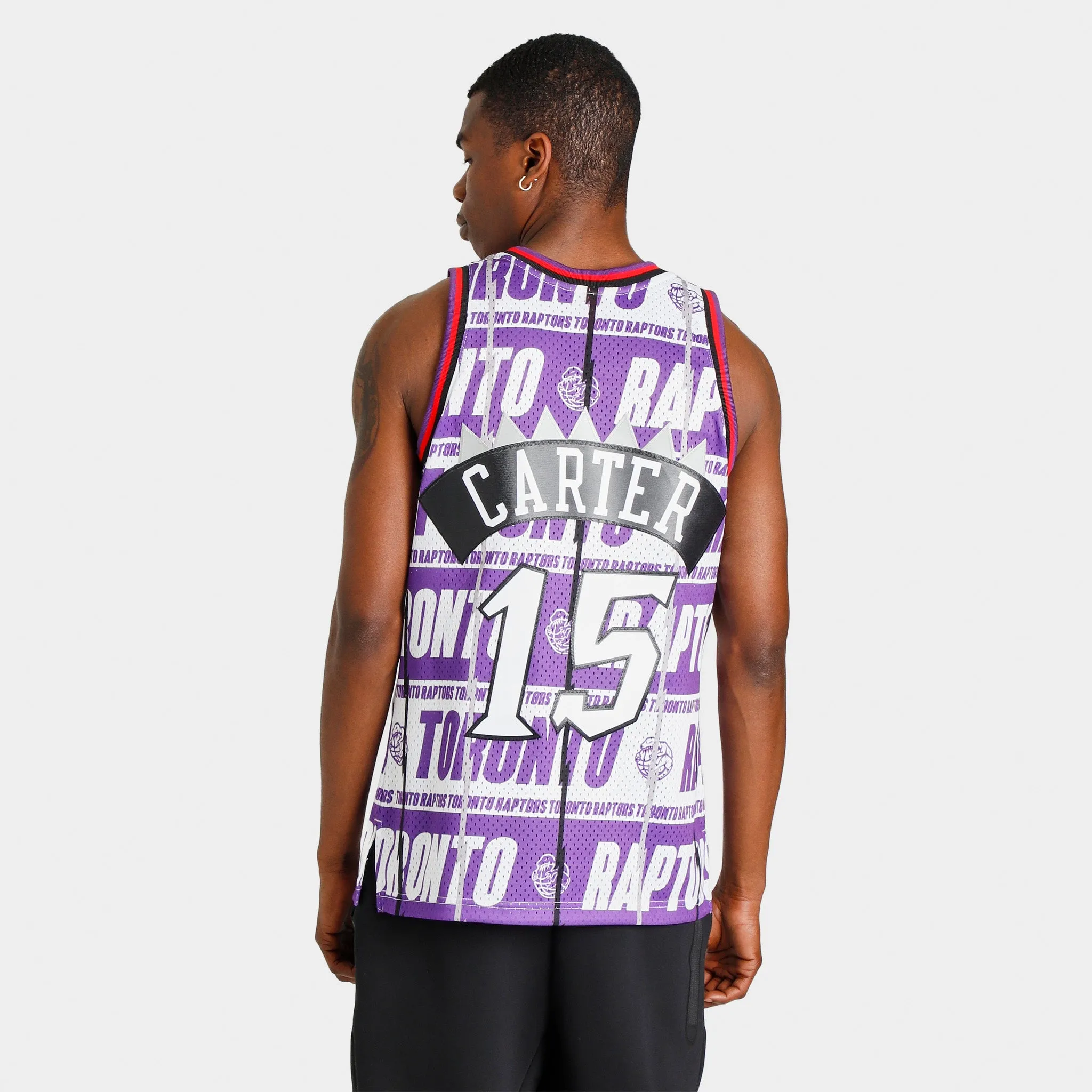 Mitchell & Ness Toronto Raptors Vince Carter Teamwrap Swingman Jersey / Purple sold by JD Sports product image thumbnail 2