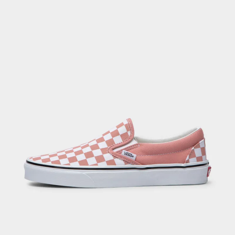 Vans Classic Slip-On (Checkerboard) Rosette / True White sold by JD Sports