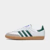 adidas Originals Samba OG Ftwr White / Collegiate Green - Gum sold by JD Sports