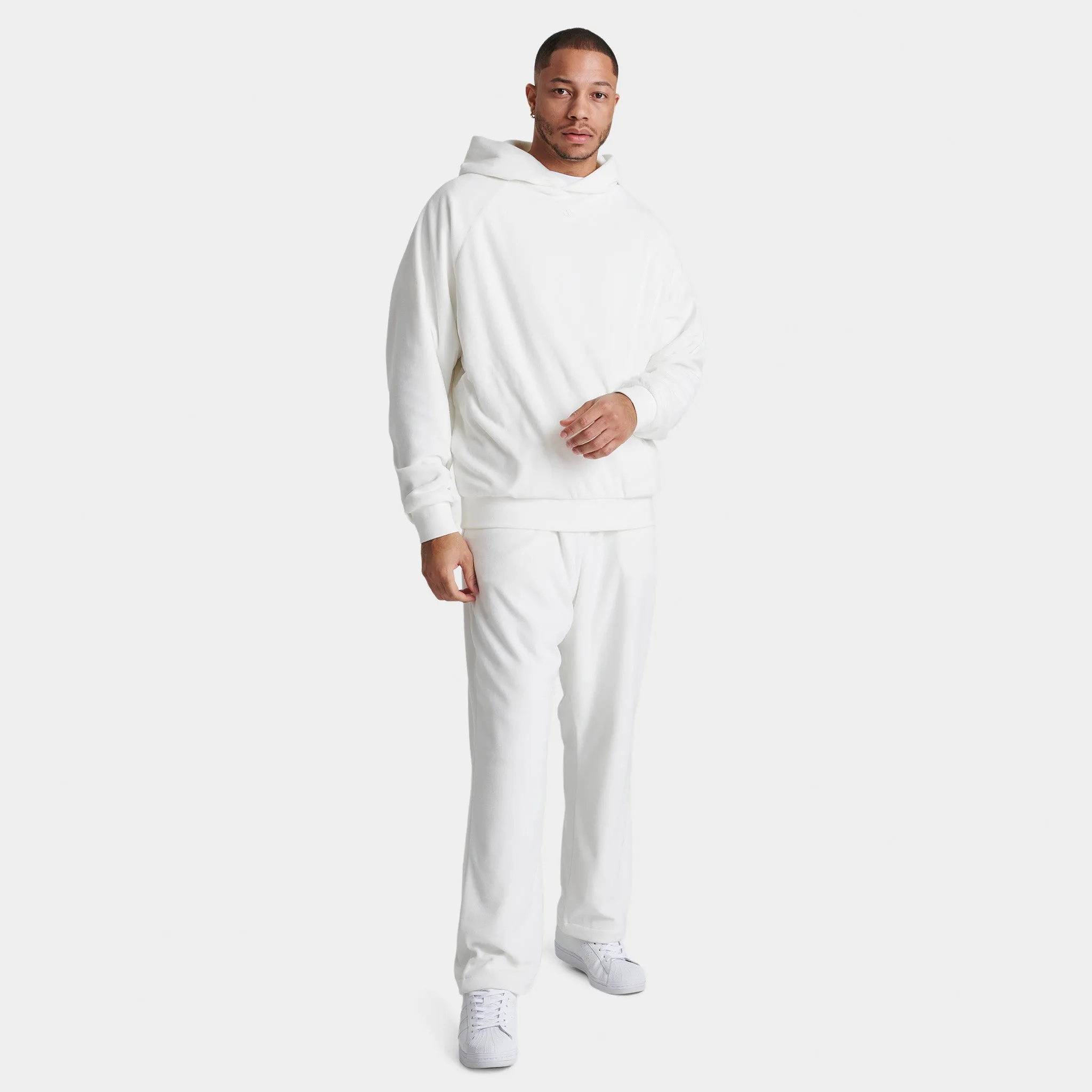 adidas Basketball Velour Pullover Hoodie / Cloud White sold by JD Sports product image thumbnail 5