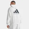 adidas Basketball Velour Pullover Hoodie / Cloud White sold by JD Sports