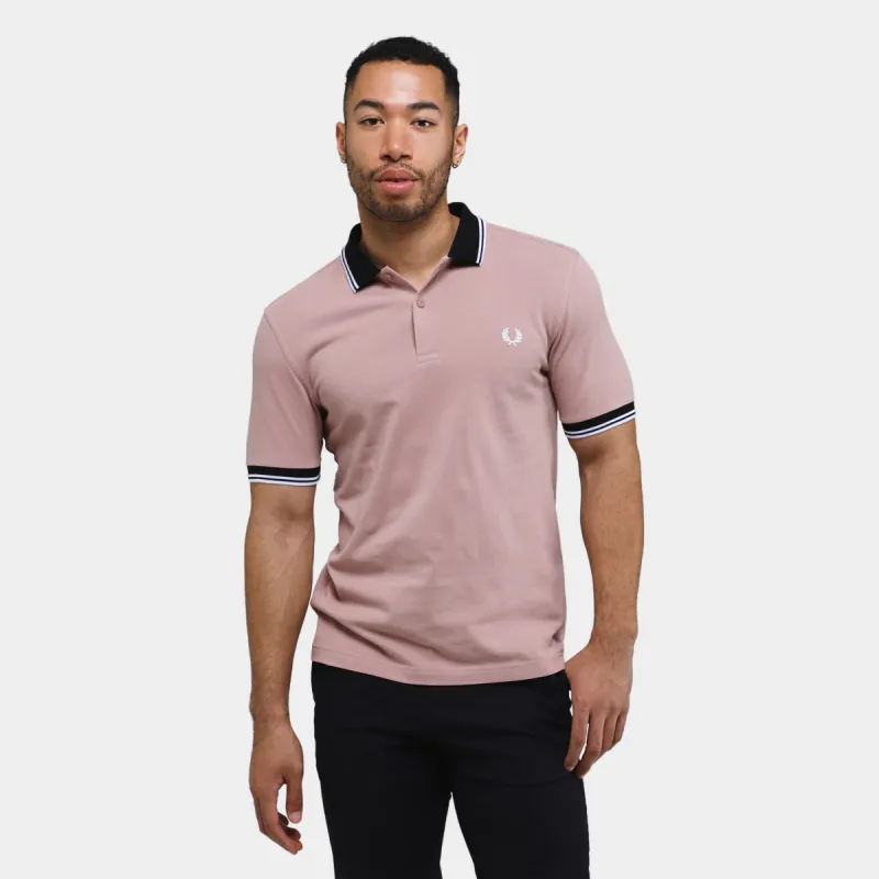 Fred Perry Contrast Polo Shirt / Dusty Rose Pink sold by JD Sports