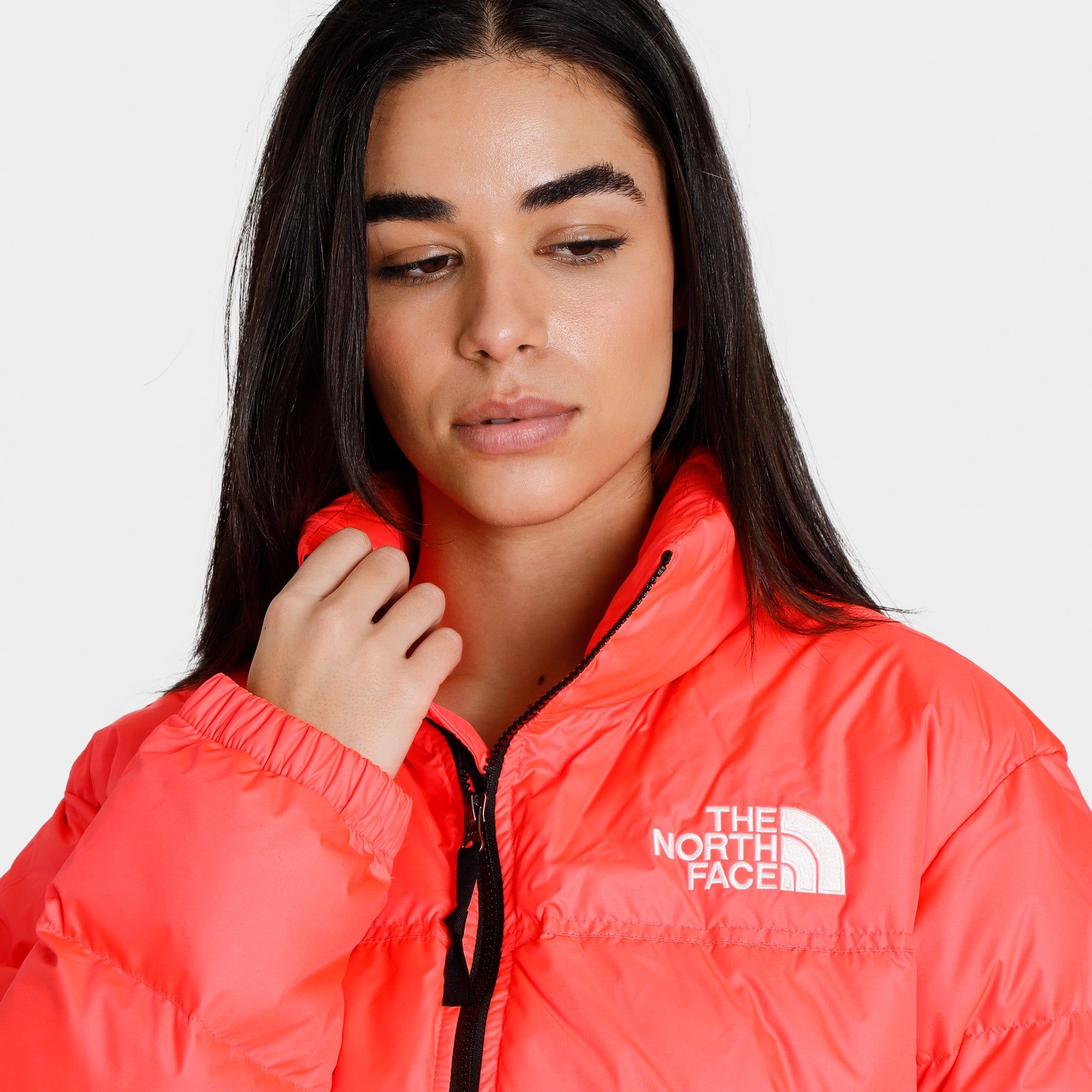 The North Face Women's Nuptse Short Jacket / Brilliant Coral sold by JD Sports product image thumbnail 3