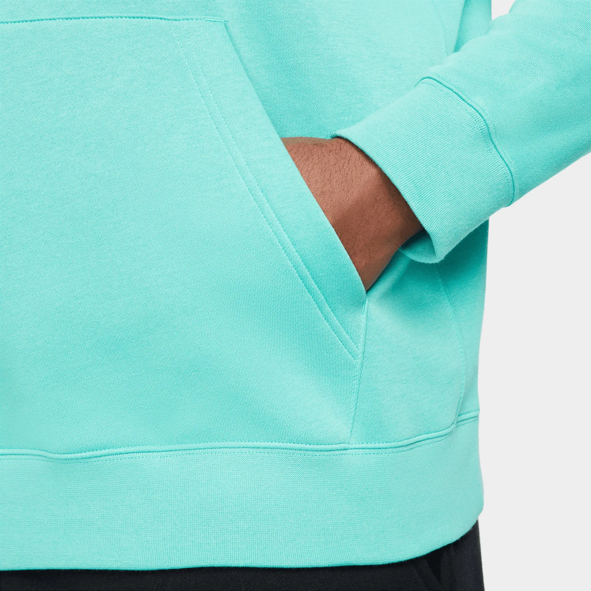Nike Sportswear Club Fleece Pullover Hoodie Washed Teal / Washed Teal - White sold by JD Sports product image thumbnail 4
