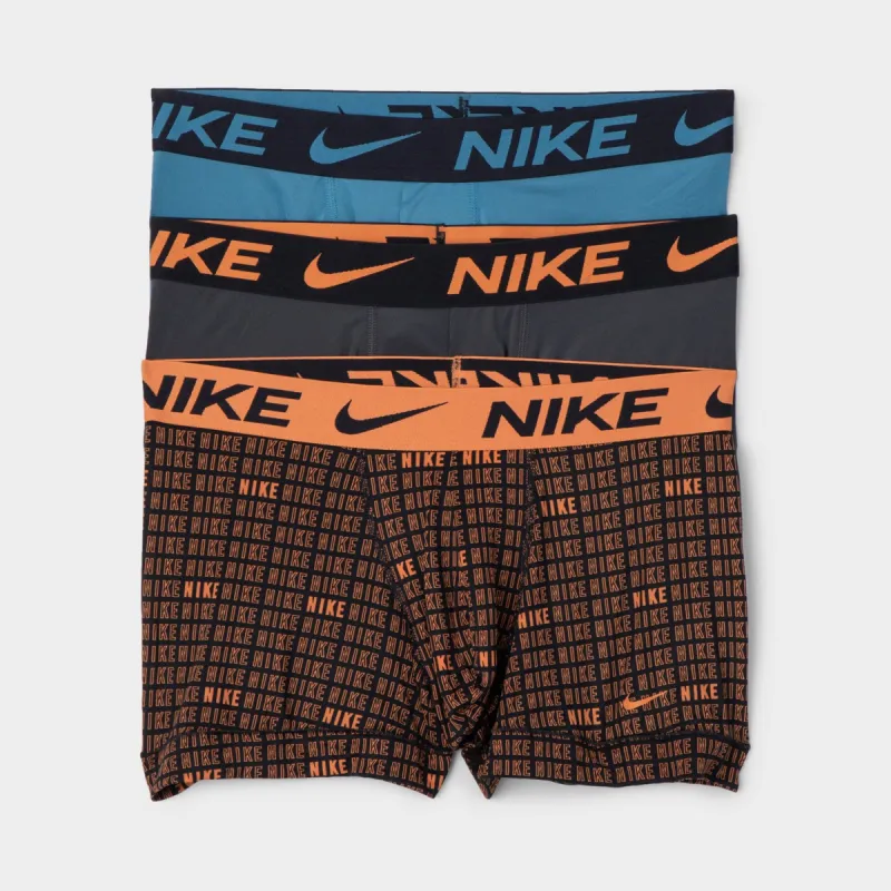 Nike Essential Micro Fitted Boxers (3 Pack) / Outline Logo Print Onyx sold by JD Sports