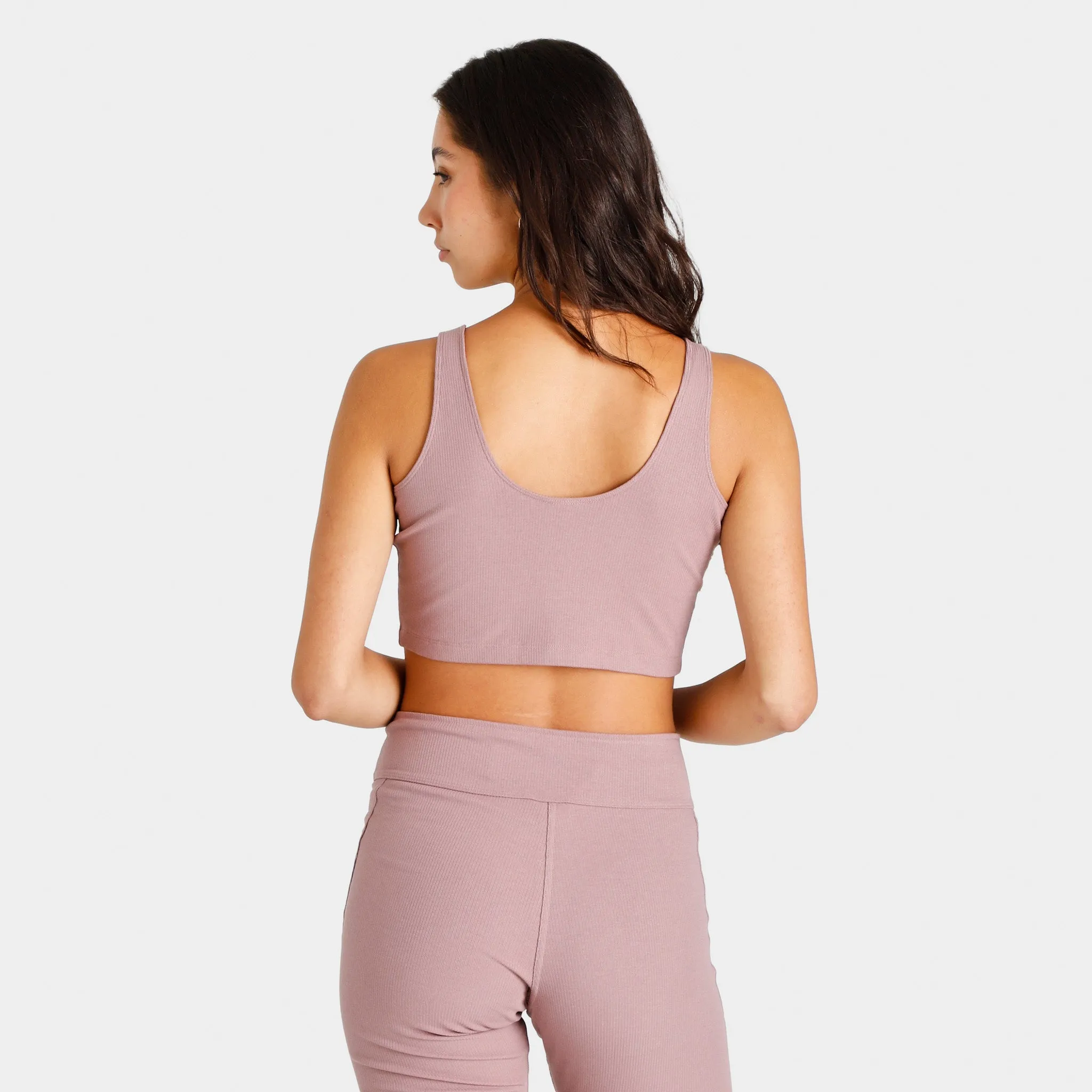 adidas Women's Rib Cropped Top Purple / Black sold by JD Sports product image thumbnail 2