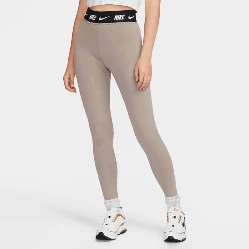 Nike Women's Sportswear Club High-Waisted Leggings Moon Fossil / Olive Grey sold by JD Sports