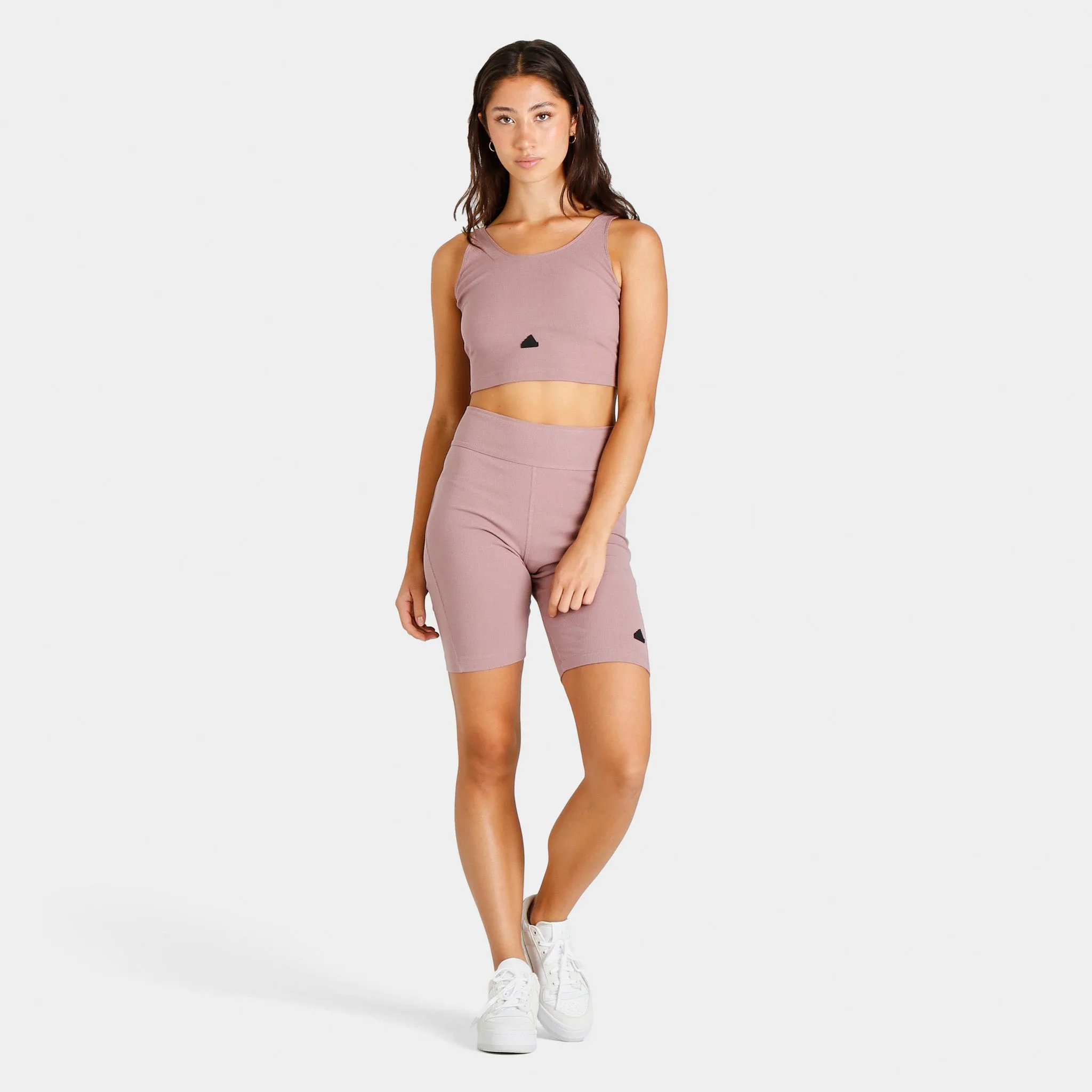 adidas Women's Rib Cropped Top Purple / Black sold by JD Sports product image thumbnail 5