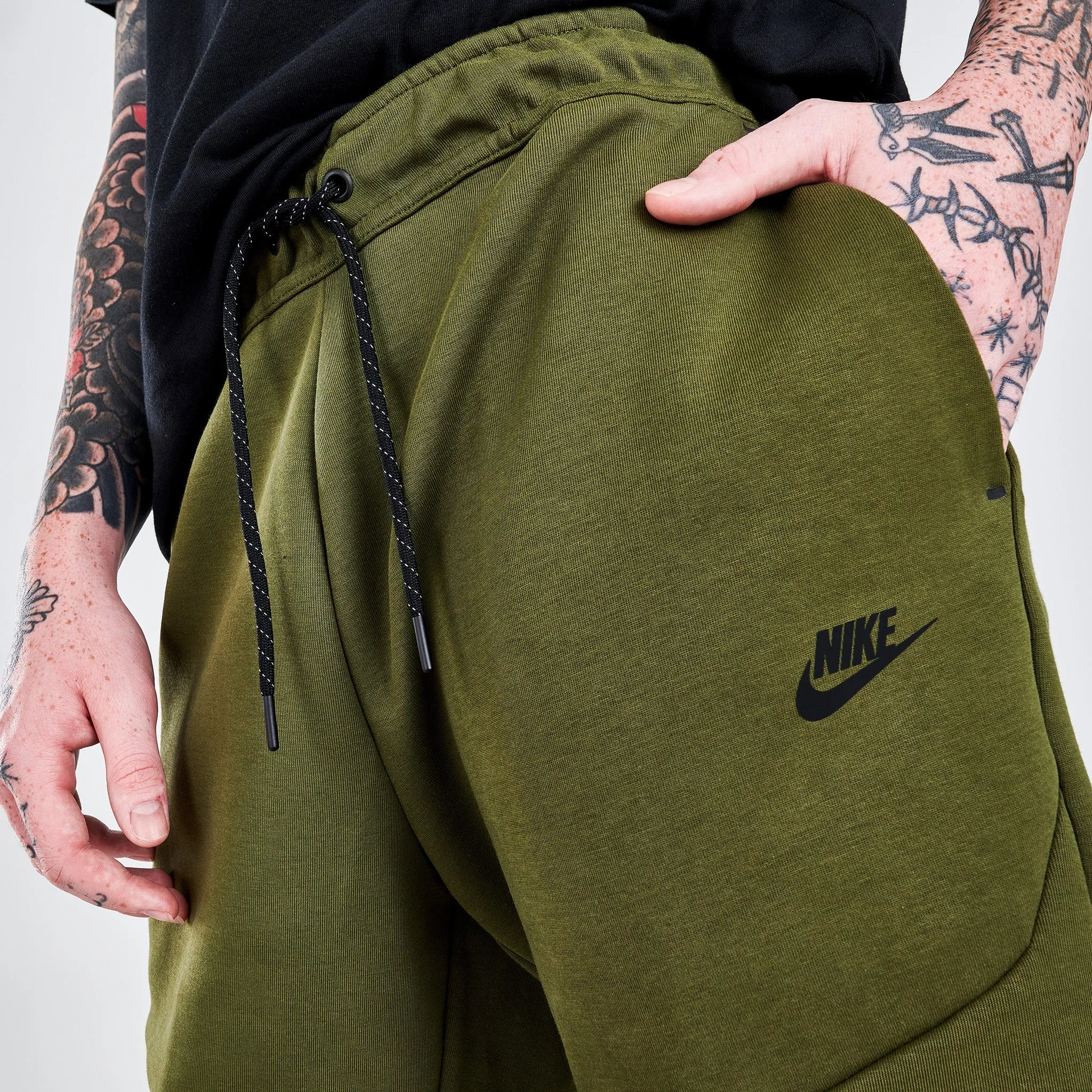 Nike Sportswear Tech Fleece Joggers Rough Green / Black sold by JD Sports product image thumbnail 5