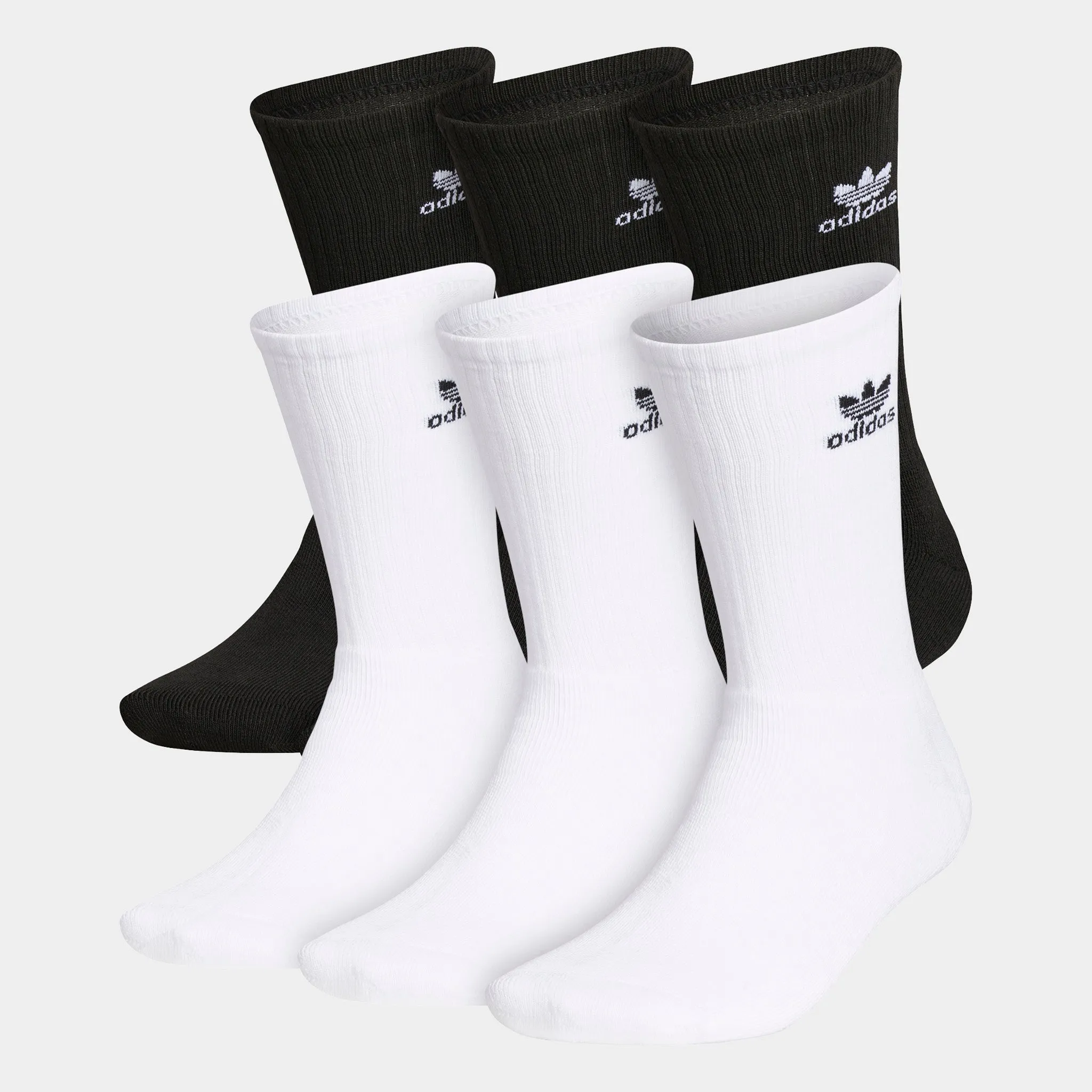 adidas Originals Trefoil Crew Socks (6 Pack) / Black sold by JD Sports