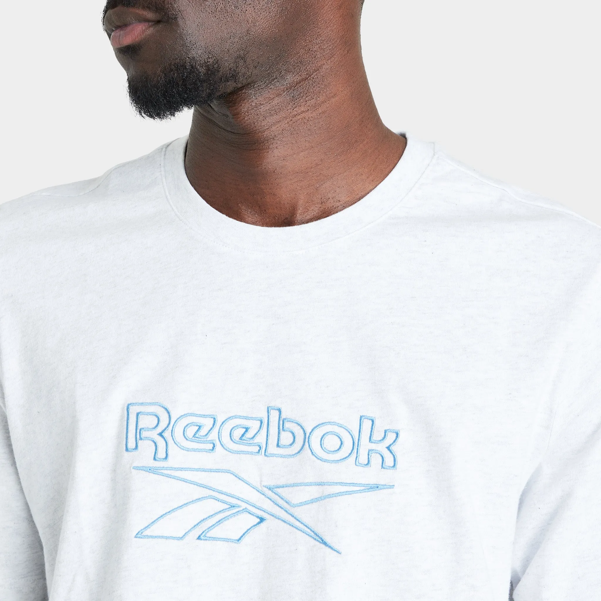 Reebok Classics Vector T-shirt White Melange / Essential Blue sold by JD Sports product image thumbnail 4