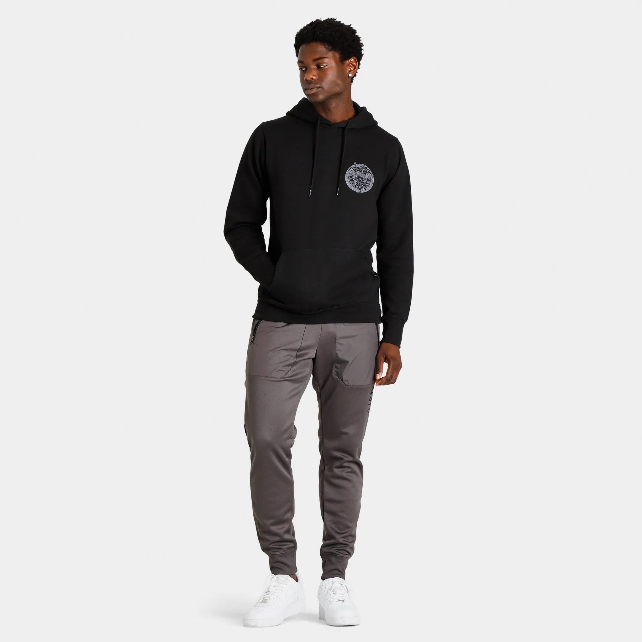 Crooks & Castles Tonal Mad Klepto Pullover Hoodie / Black sold by JD Sports product image thumbnail 5