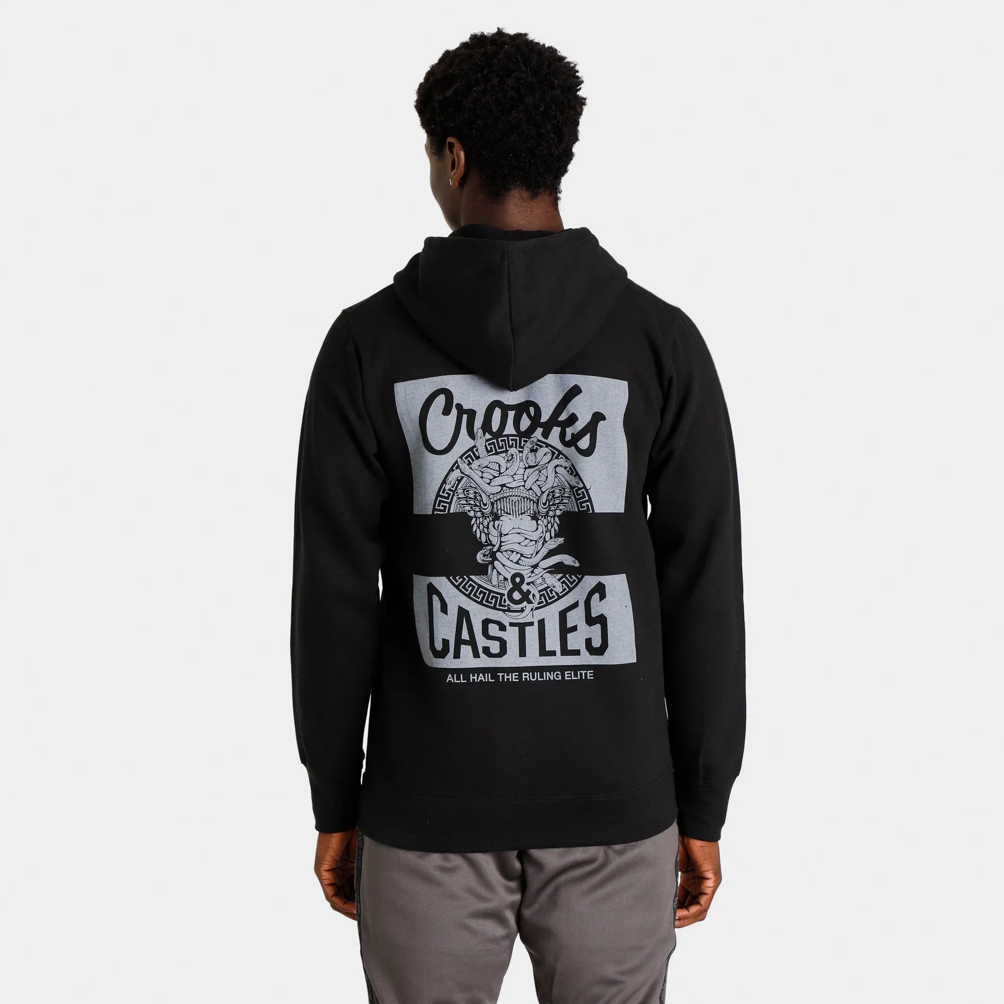 Crooks & Castles Tonal Mad Klepto Pullover Hoodie / Black sold by JD Sports product image thumbnail 2