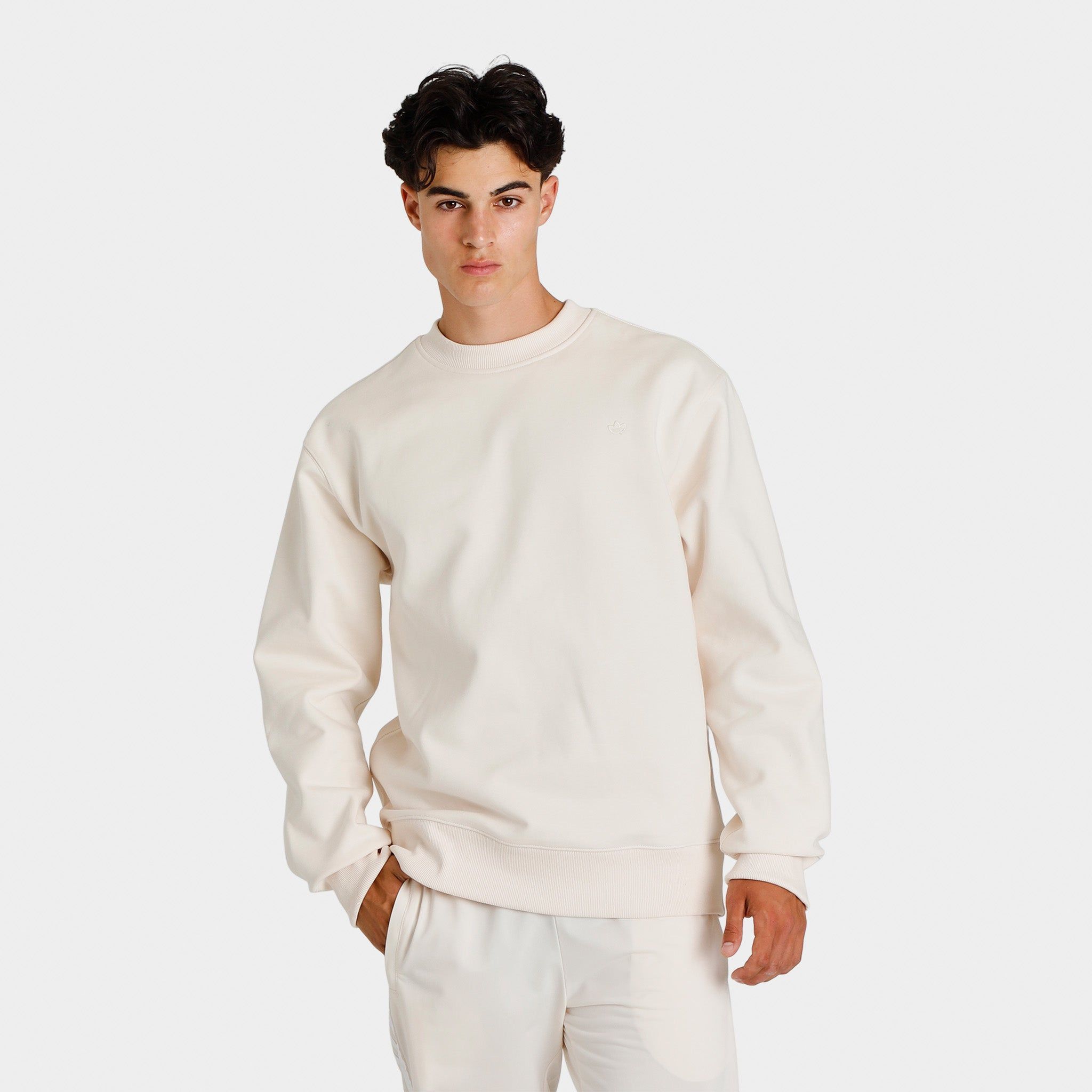 adidas Originals Adicolor Contempo Crew Sweatshirt / Wonder White sold by JD Sports