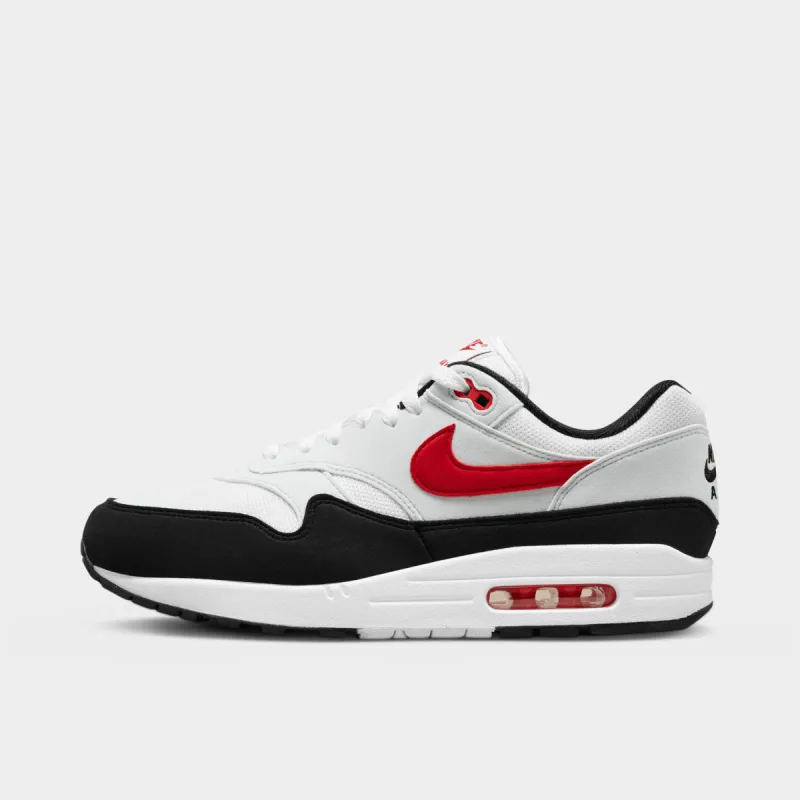 Nike Air Max 1 White / University Red - Pure Platinum sold by JD Sports