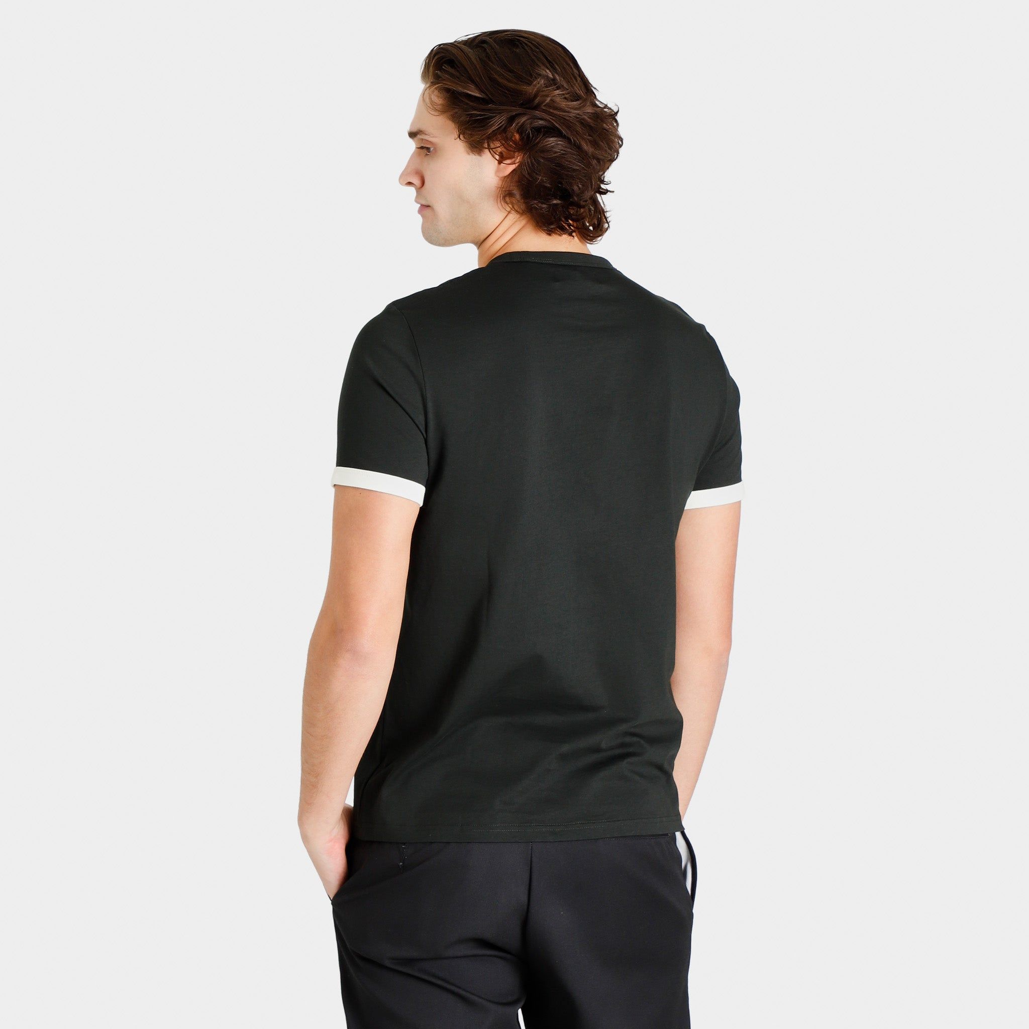 Fred Perry Ringer T-shirt / Night Green sold by JD Sports product image thumbnail 4