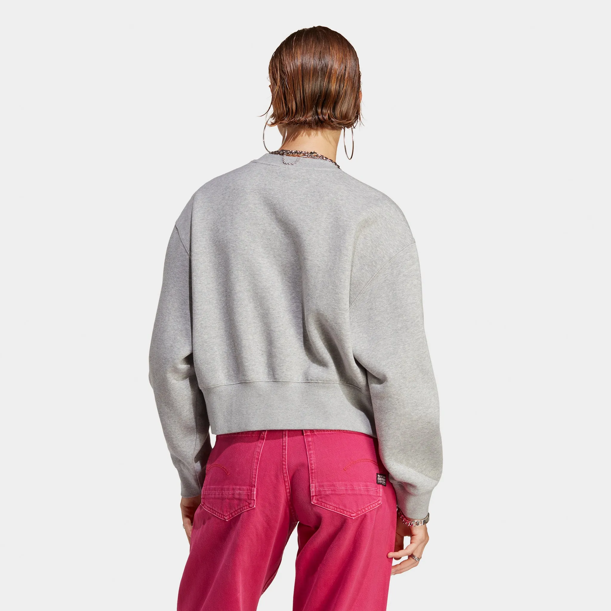 adidas Originals Women's Adicolor Essentials Crewneck / Medium Grey Heather sold by JD Sports product image thumbnail 2
