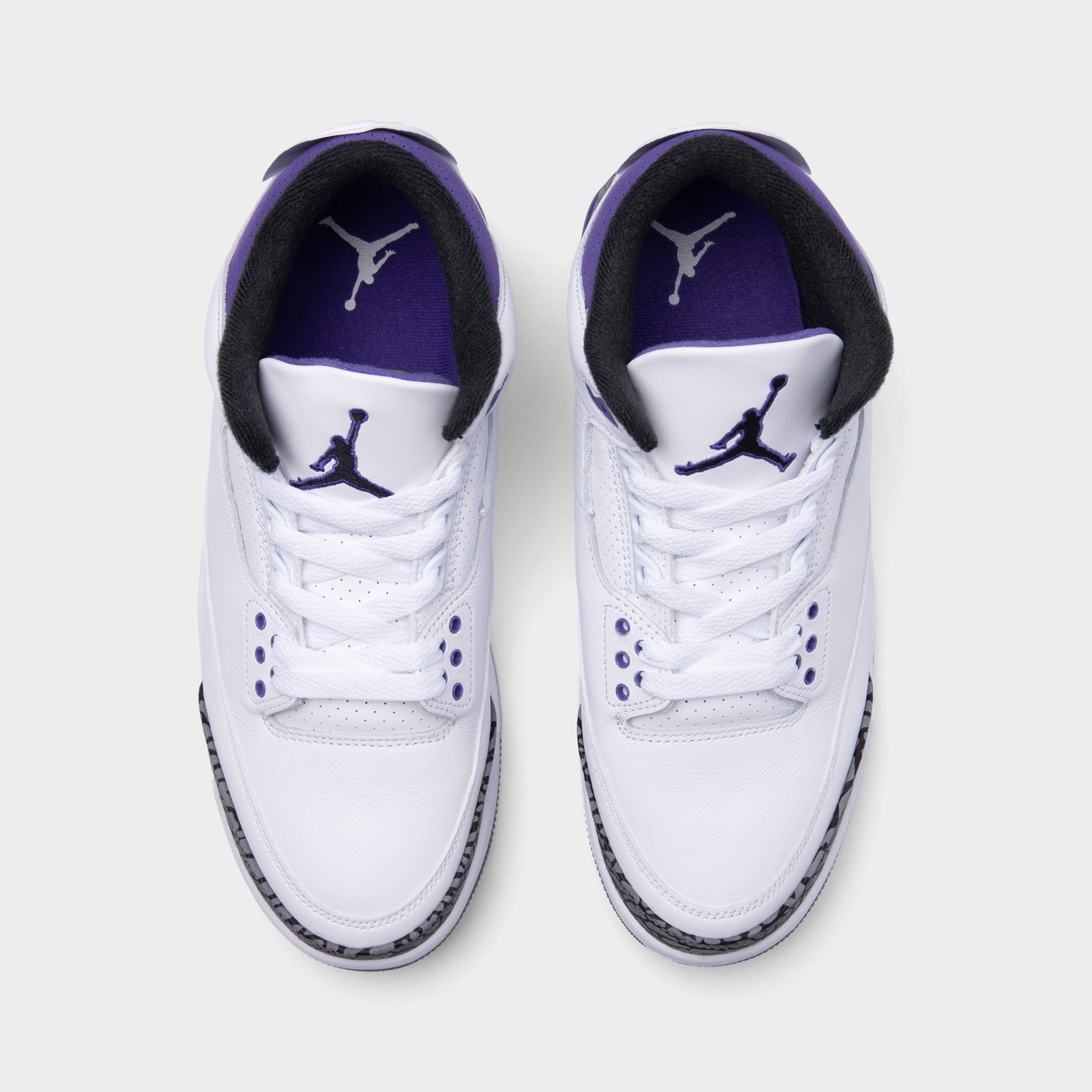 Jordan 3 Retro White / Black - Dark Iris sold by JD Sports product image thumbnail 5
