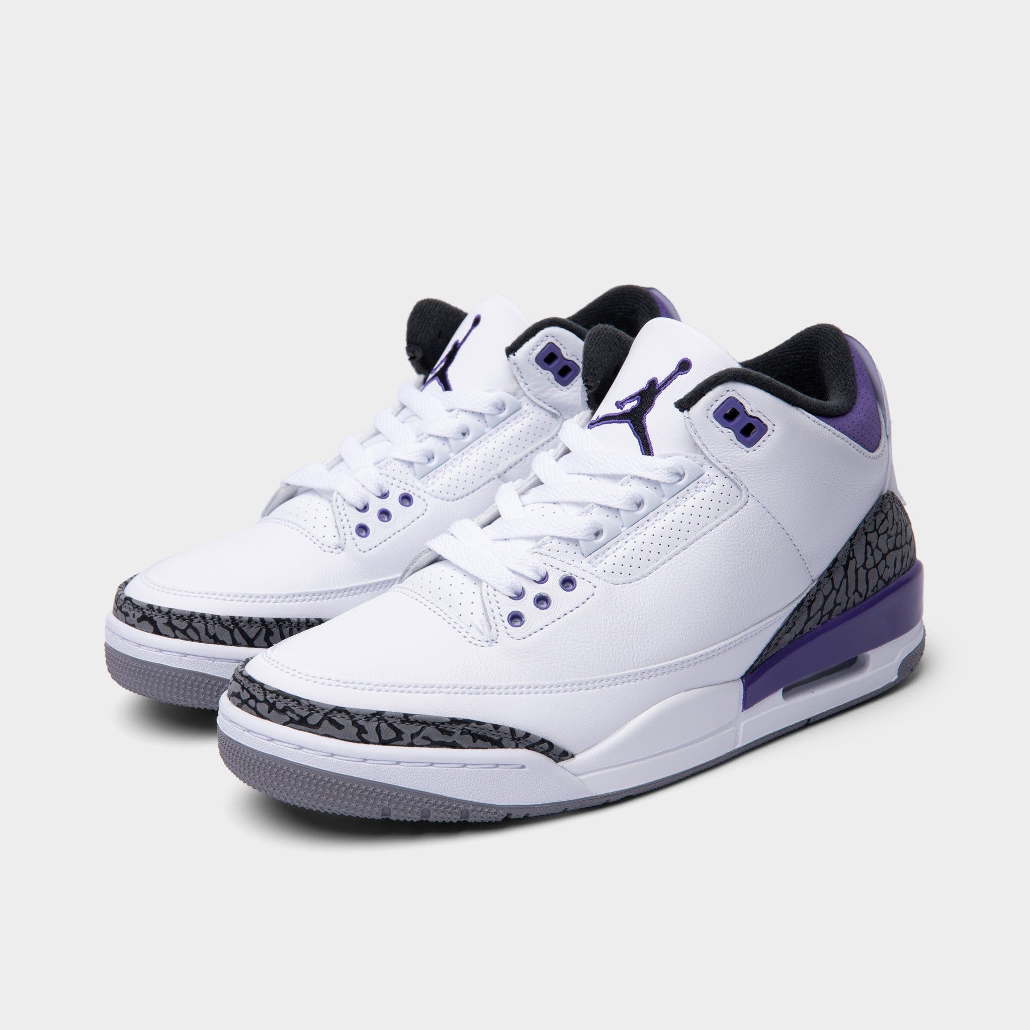 Jordan 3 Retro White / Black - Dark Iris sold by JD Sports product image thumbnail 2