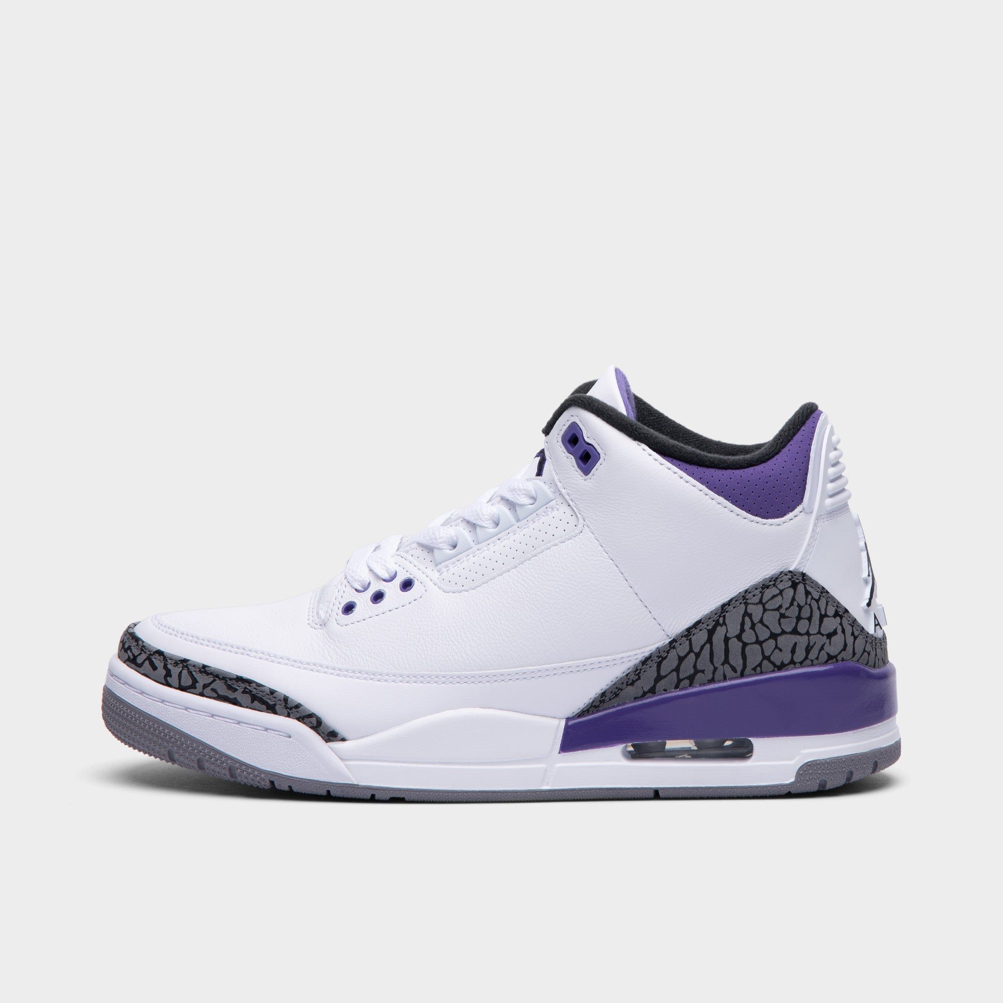Jordan 3 Retro White / Black - Dark Iris sold by JD Sports
