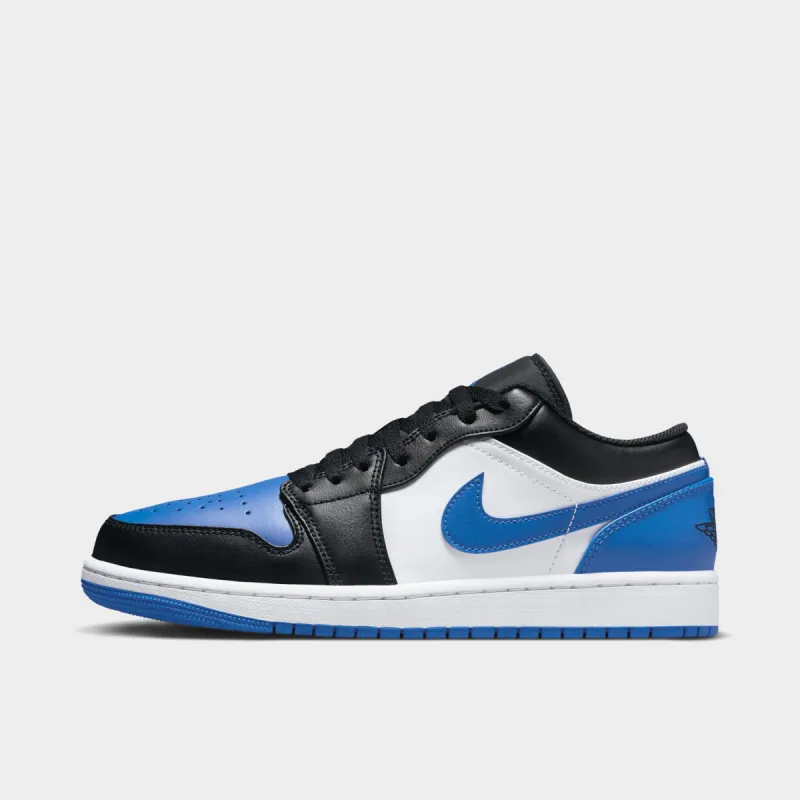 Jordan 1 Low White / Royal Blue - Black sold by JD Sports