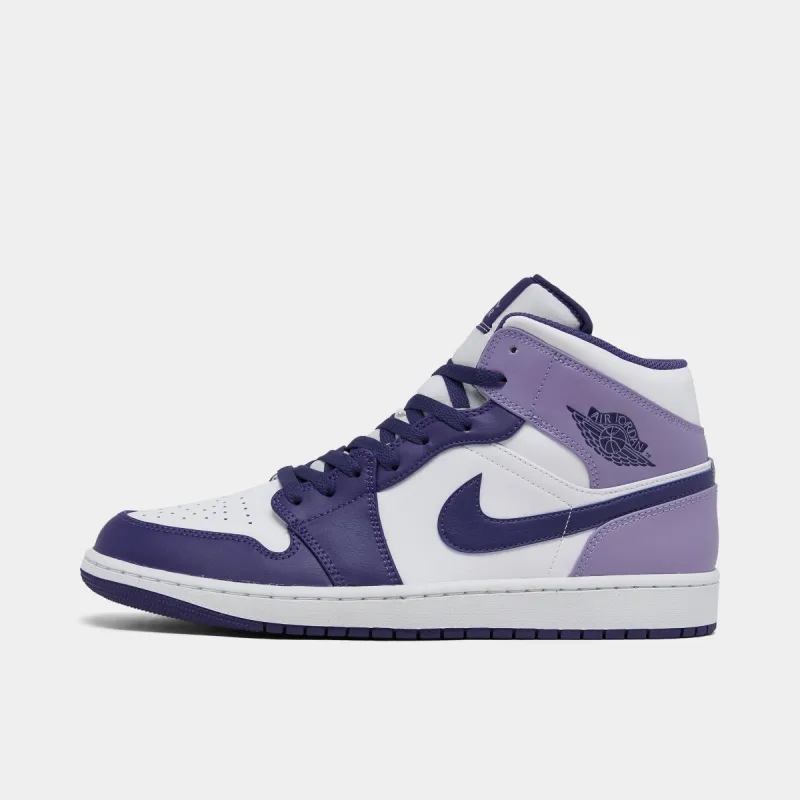 Jordan 1 Mid Sky J Purple / White sold by JD Sports