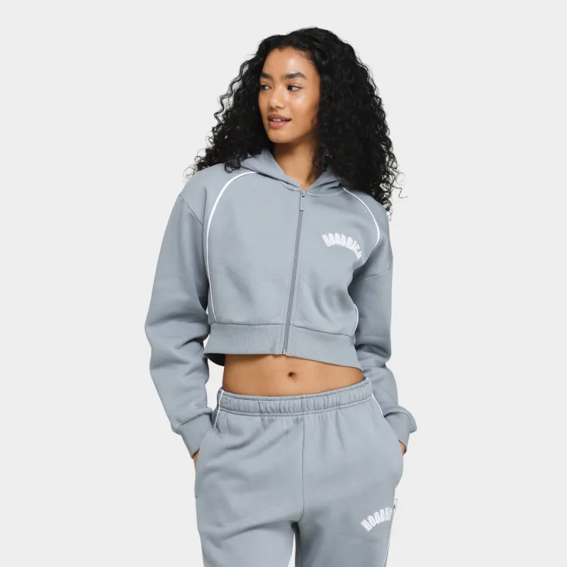 Hoodrich Women's OG Degree Zippered Cropped Hoodie Weatherwave / White sold by JD Sports