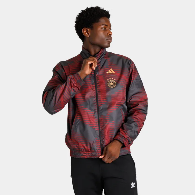 adidas Germany Reversible Anthem Jacket Black / White sold by JD Sports