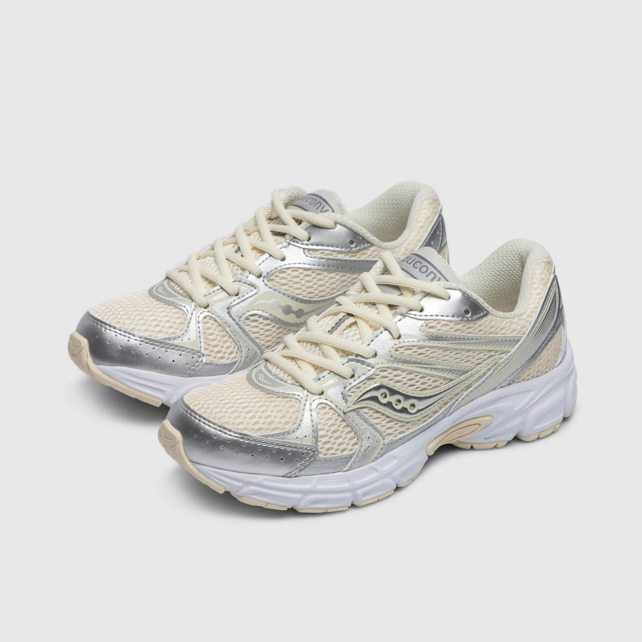 Saucony Women's Ride Millenium Cream / Silver sold by JD Sports product image thumbnail 2