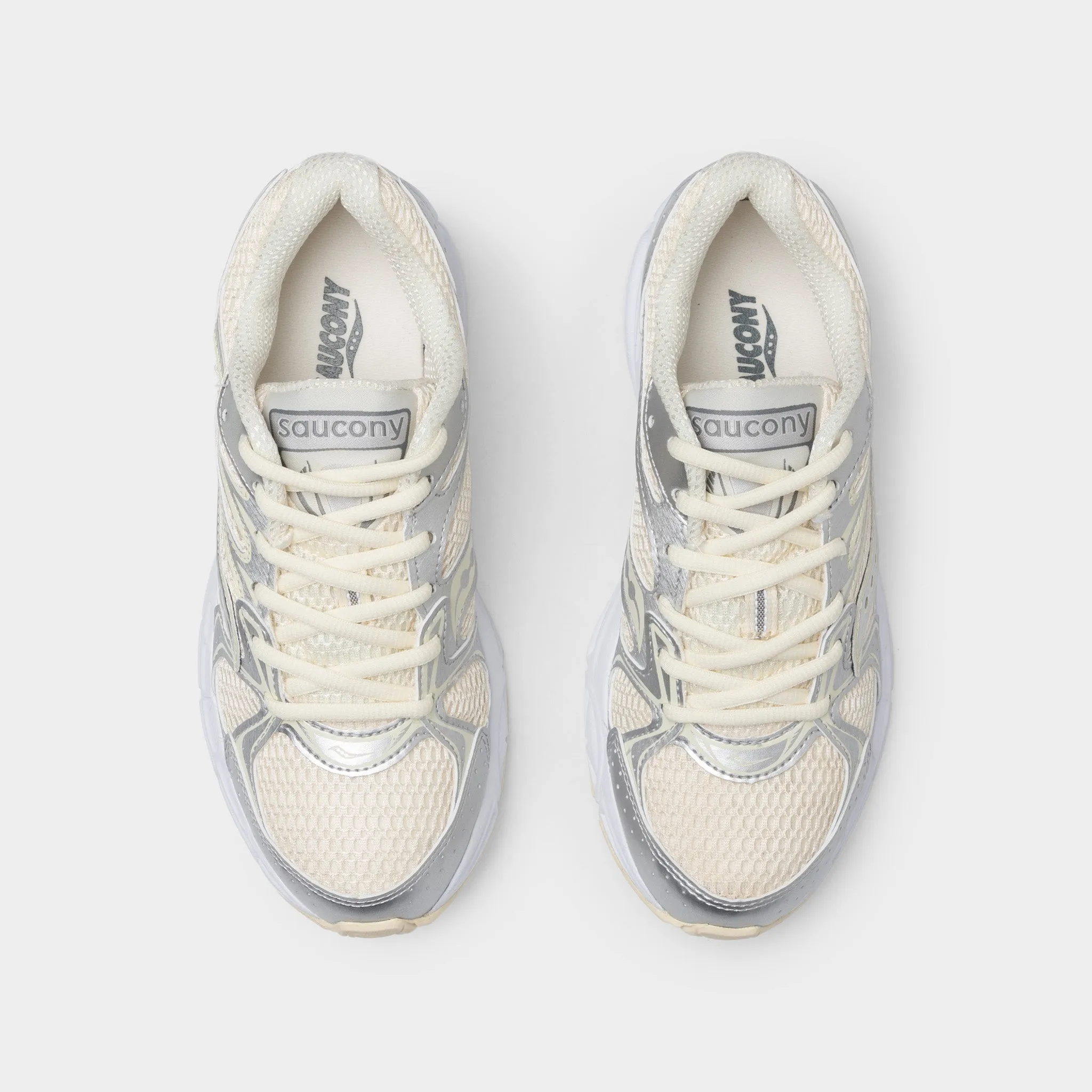 Saucony Women's Ride Millenium Cream / Silver sold by JD Sports product image thumbnail 5