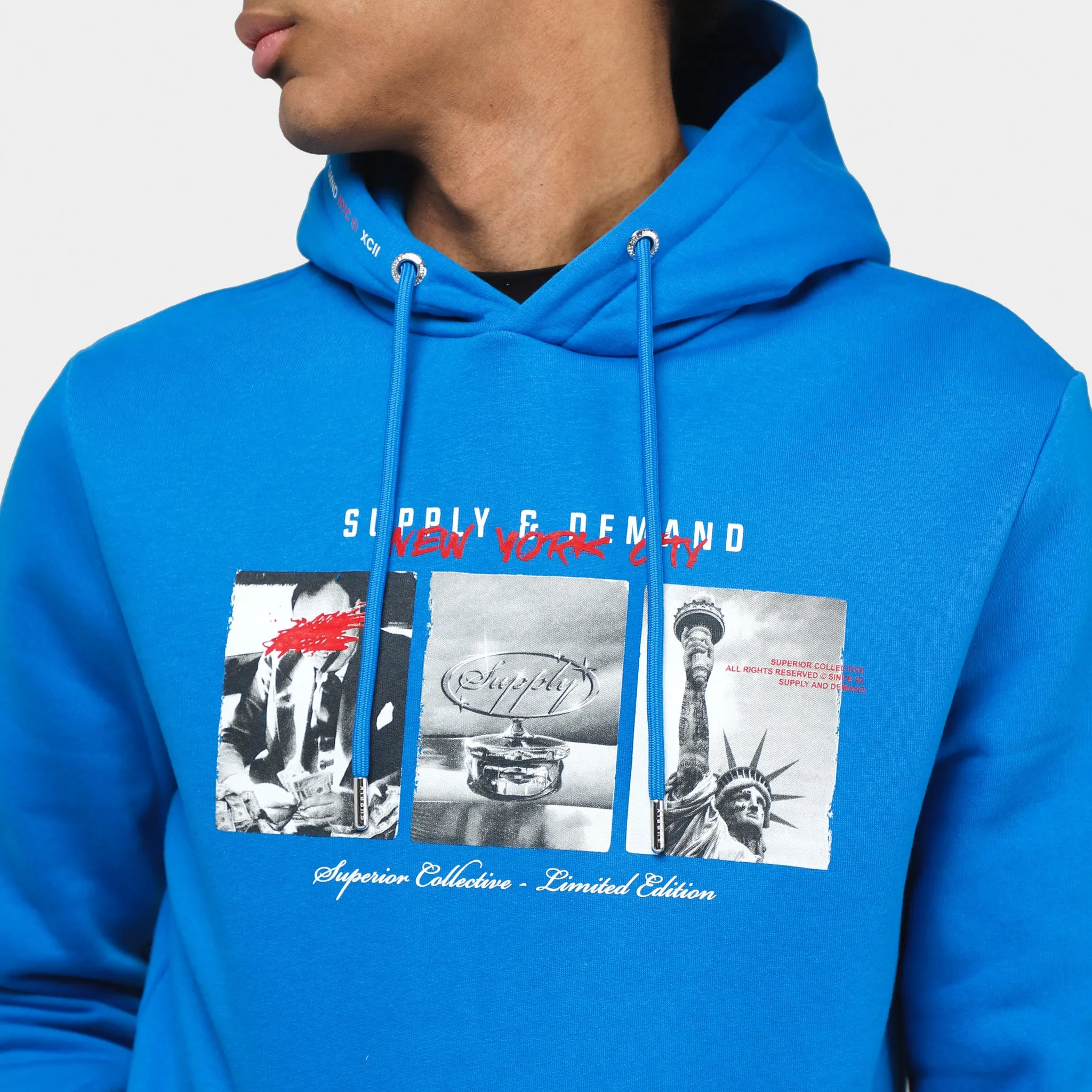 Supply & Demand Valo Pullover Hoodie / Blue sold by JD Sports product image thumbnail 3