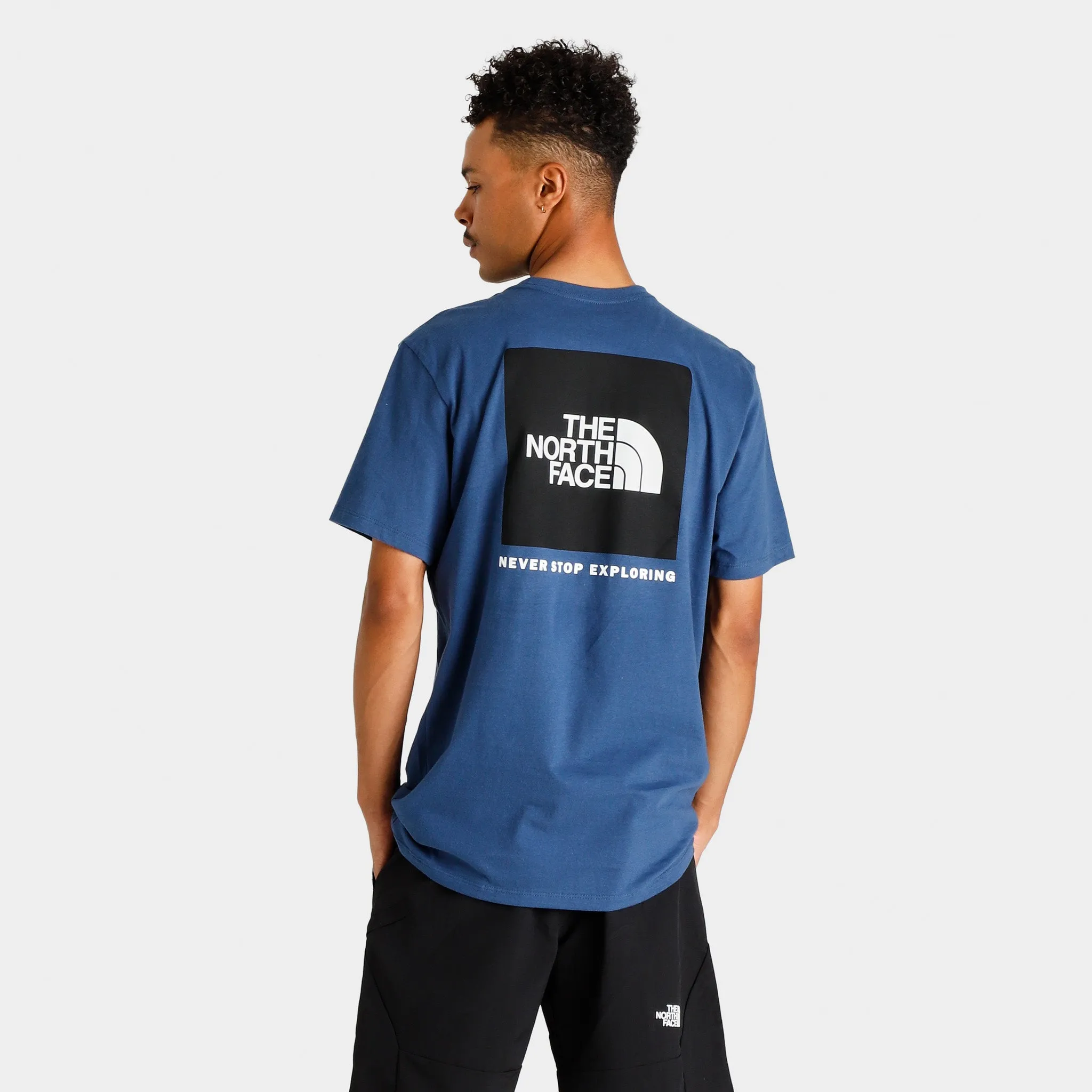 The North Face Box NSE T-shirt Shady Blue / TNF Black sold by JD Sports product image thumbnail 2