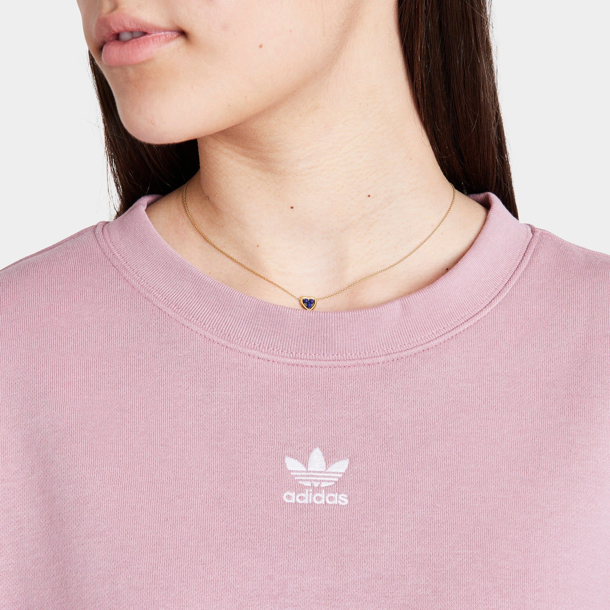 adidas Originals Women’s Adicolor Essentials Fleece Sweatshirt / Magic Mauve sold by JD Sports product image thumbnail 4
