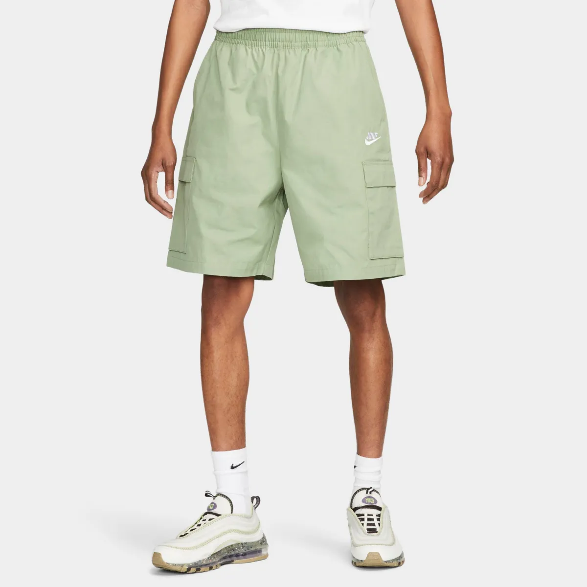 Nike Woven Cargo Shorts Oil Green / White | Parallel
