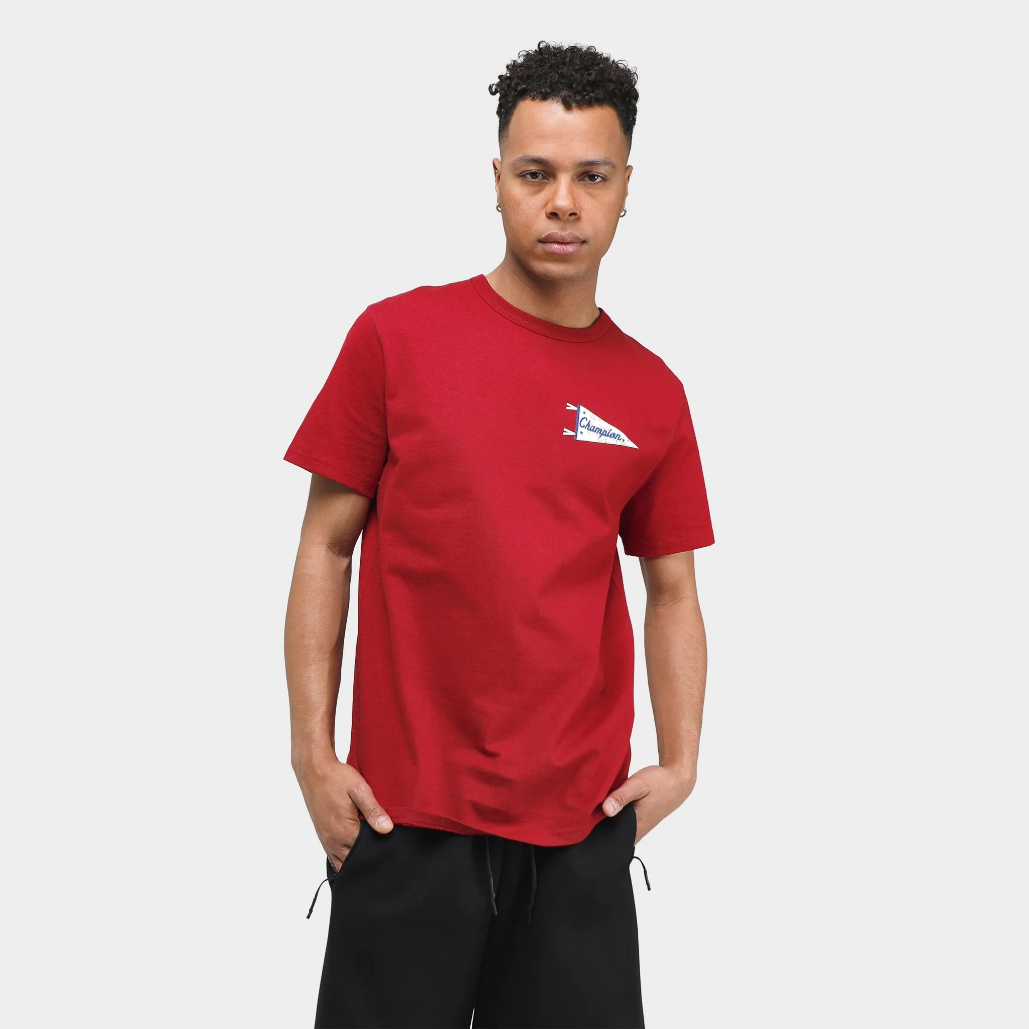 Champion Heritage T-shirt / Tartan Red sold by JD Sports