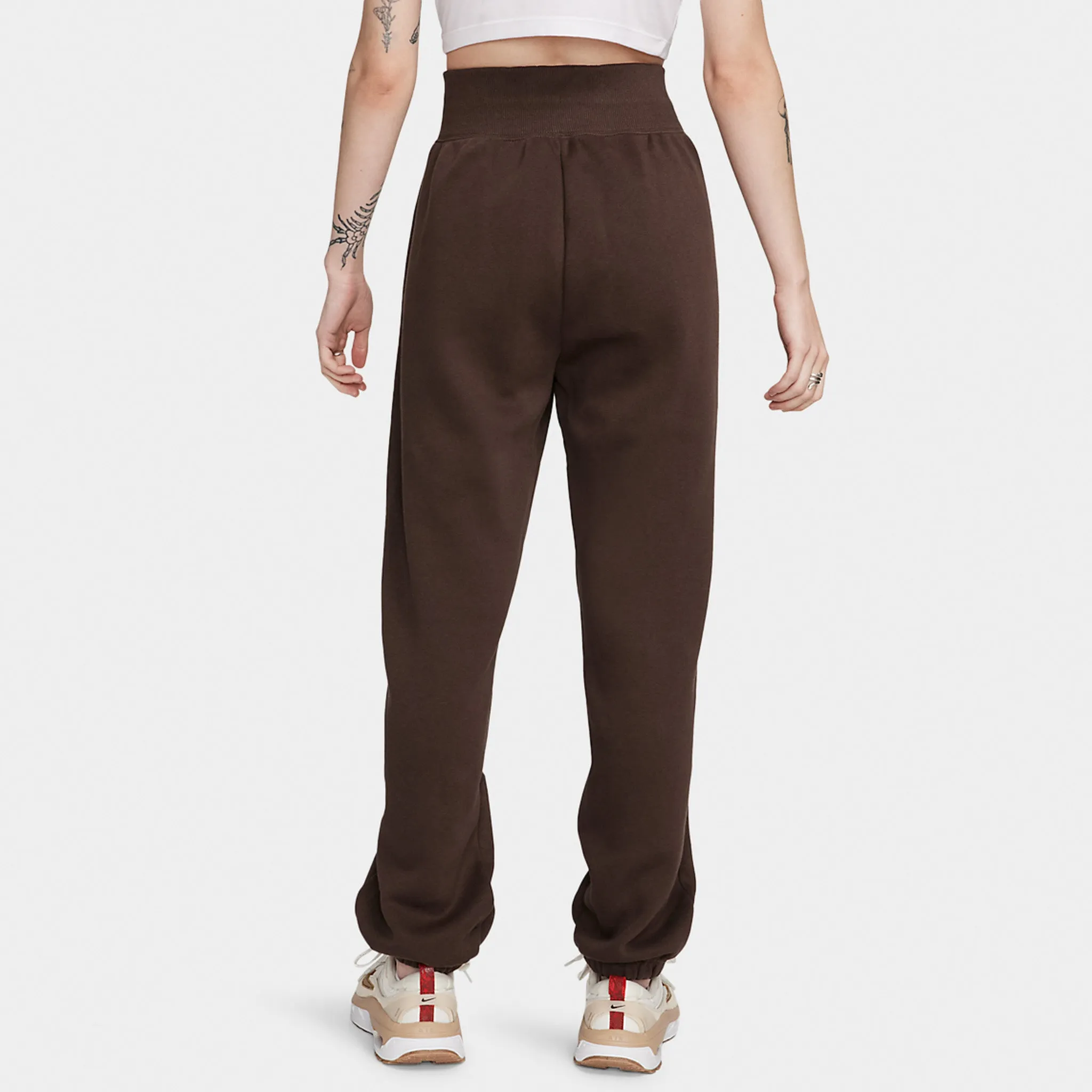 Nike Women’s Phoenix Fleece High-Waisted Pants Baroque Brown / Sail sold by JD Sports product image thumbnail 2