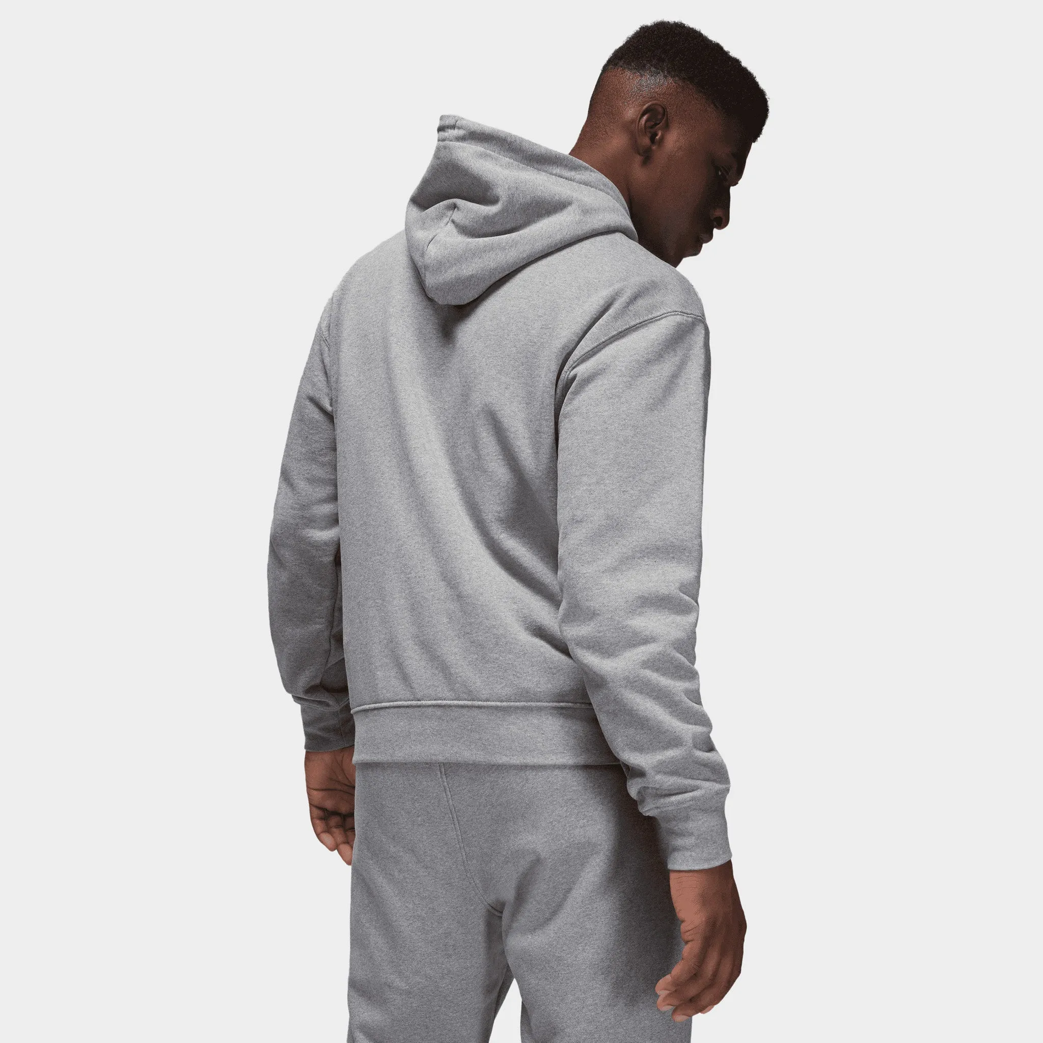 Jordan Flight Fleece Pullover Hoodie Carbon Heather / Sail sold by JD Sports product image thumbnail 2