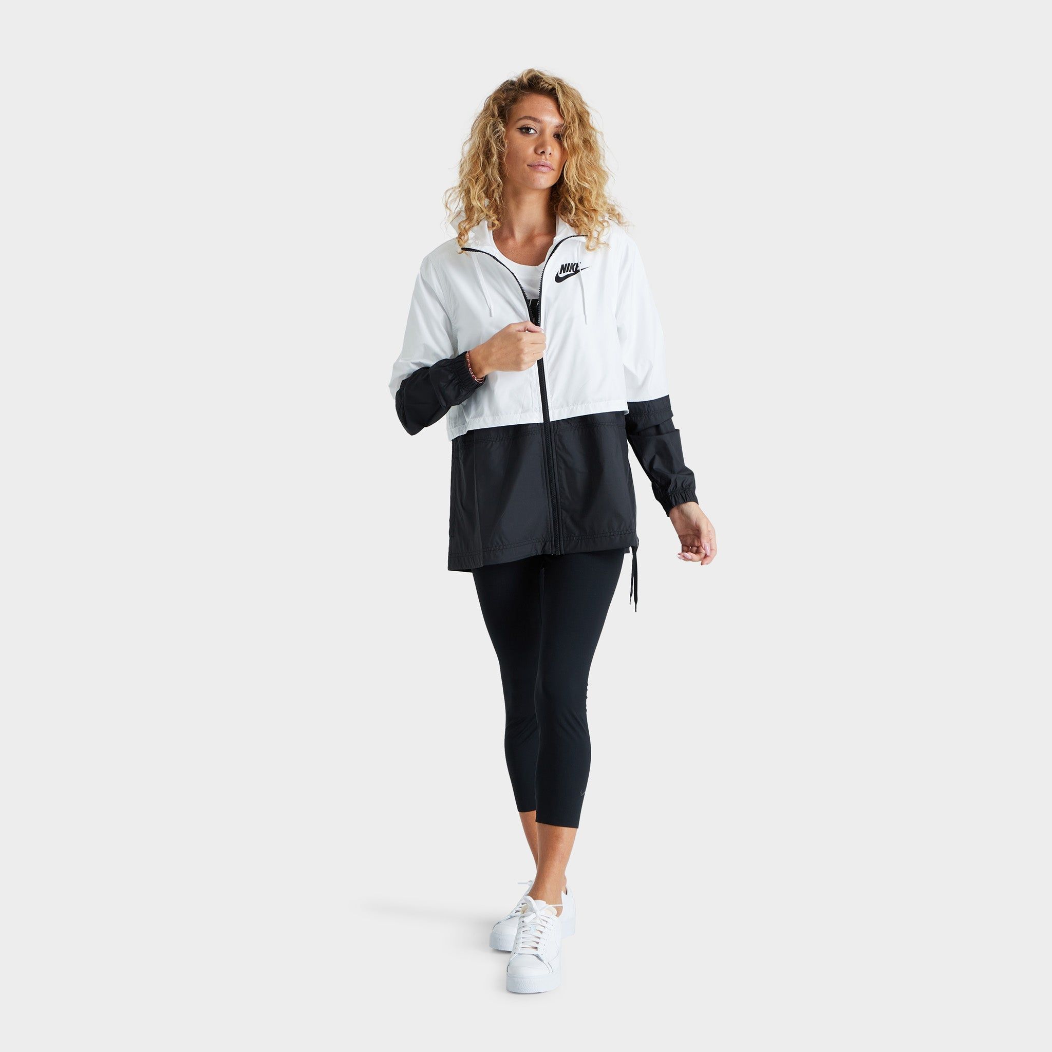 Nike Sportswear Women's Repel Woven Jacket White / Black - Black sold by JD Sports product image thumbnail 2