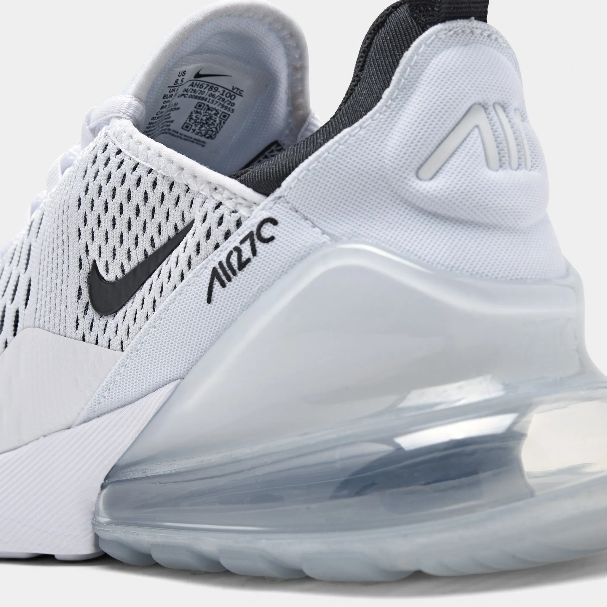 Nike Women's Air Max 270 White / Black - White sold by JD Sports product image thumbnail 3