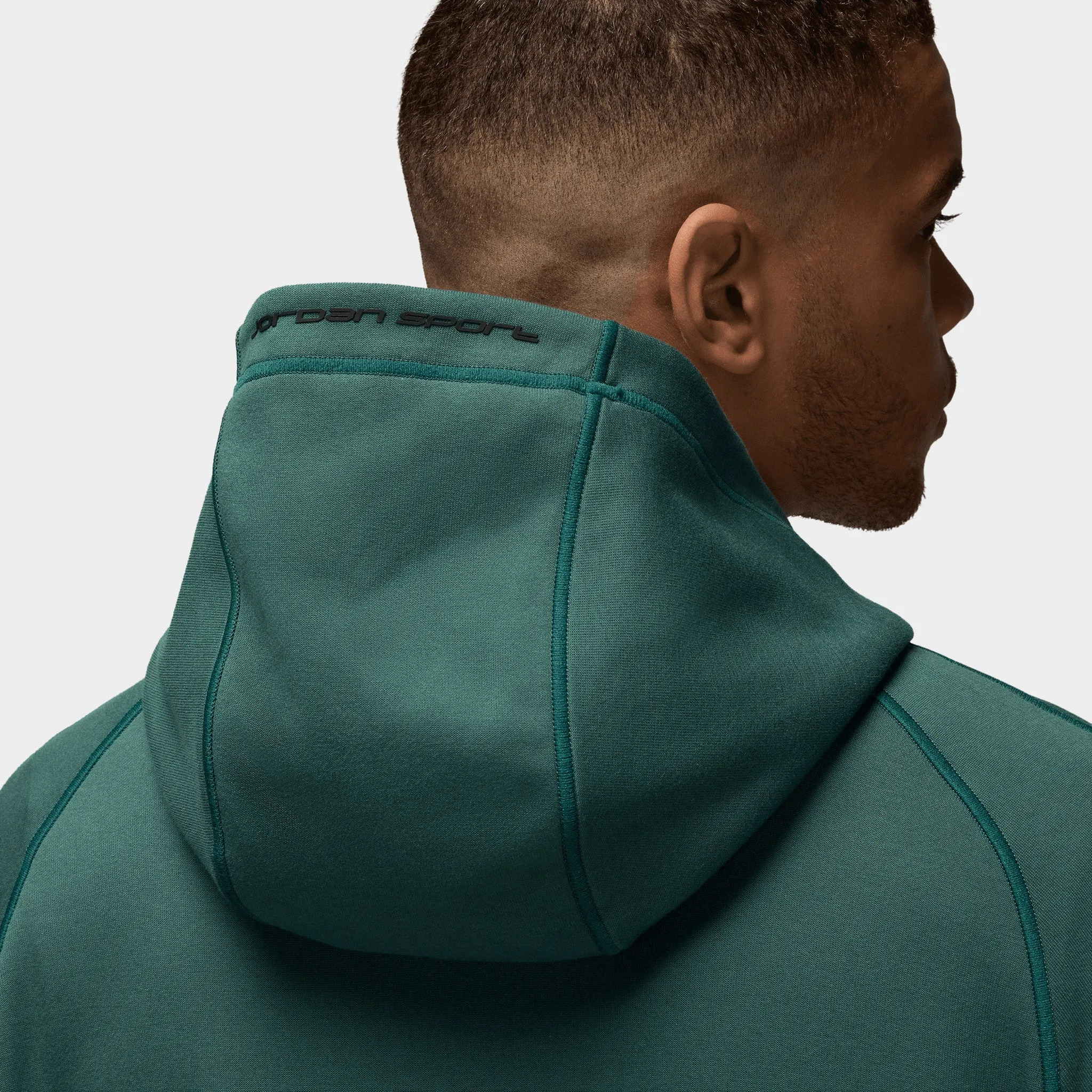 Jordan Dri-FIT Sport Hoop Full-Zip Hoodie Oxidized Green / White sold by JD Sports product image thumbnail 4