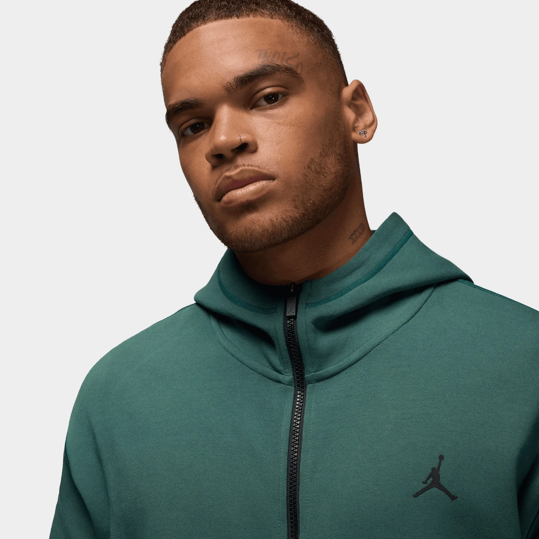 Jordan Dri-FIT Sport Hoop Full-Zip Hoodie Oxidized Green / White sold by JD Sports product image thumbnail 3