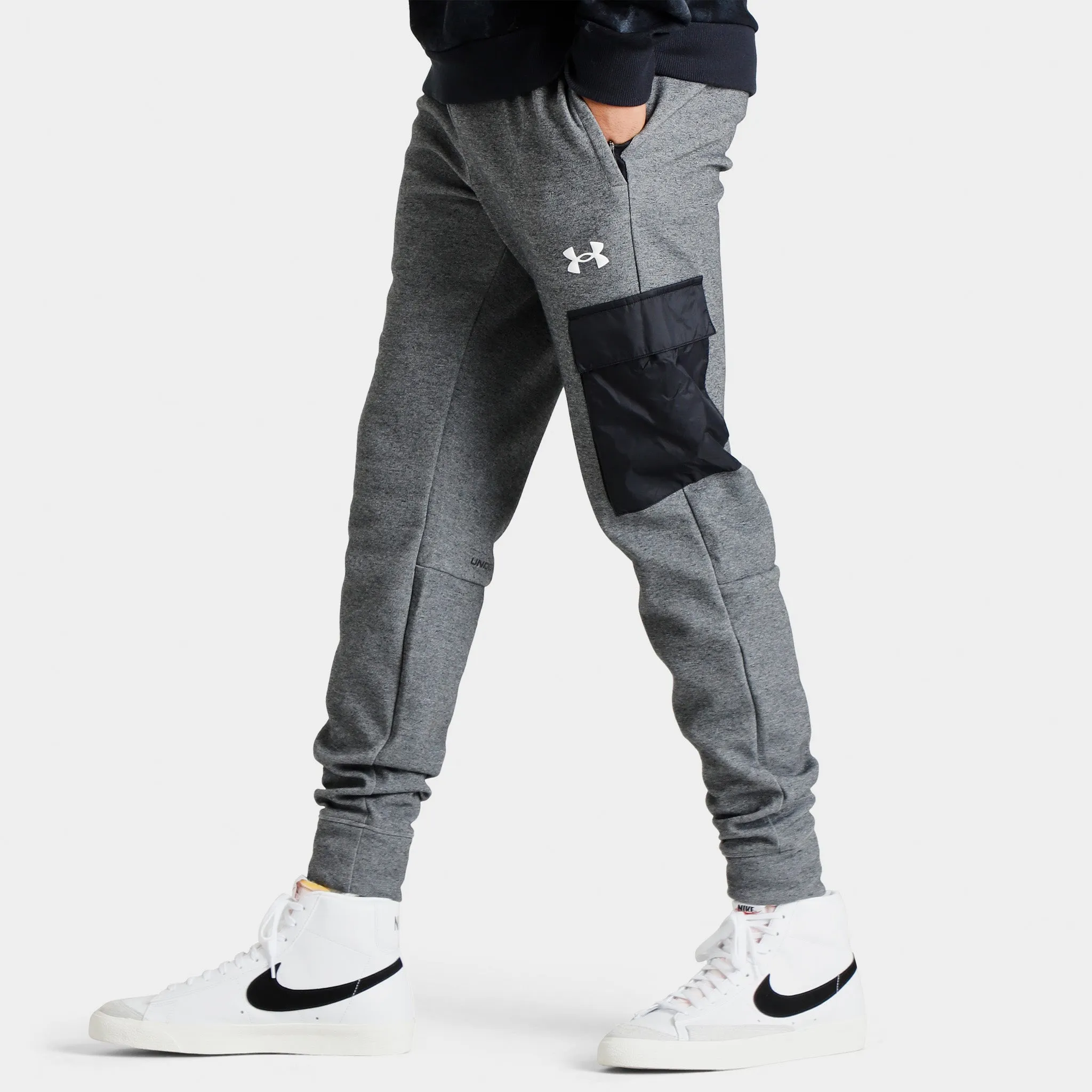 Under Armour JD Summit Knit Pants Black Light Heather / White sold by JD Sports product image thumbnail 4