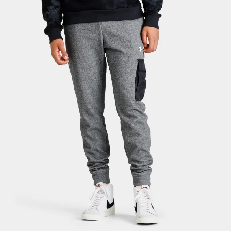 Under Armour JD Summit Knit Pants Black Light Heather / White made by JD Sports