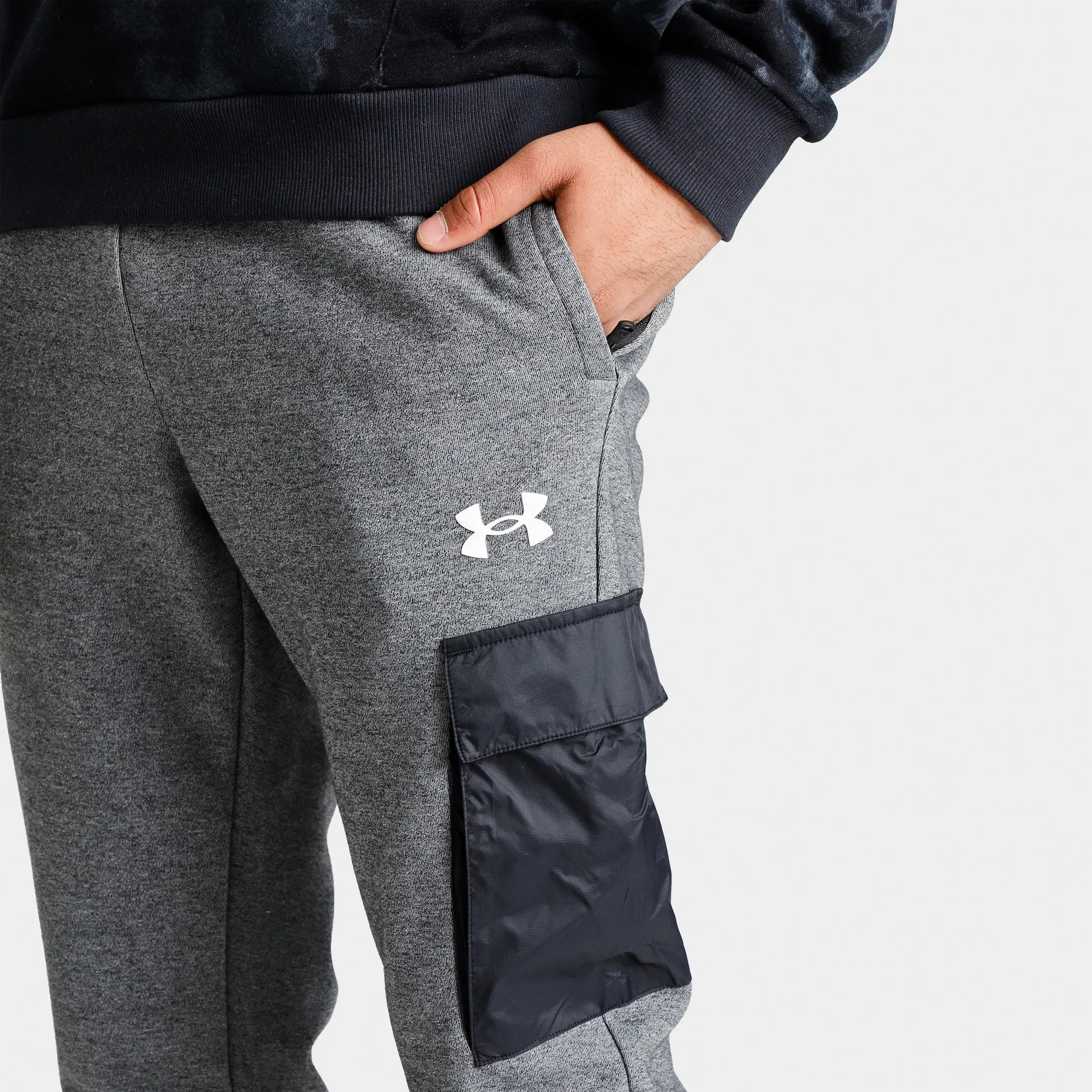 Under Armour JD Summit Knit Pants Black Light Heather / White sold by JD Sports product image thumbnail 5