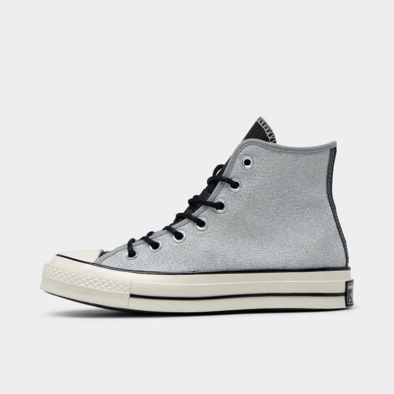Converse Women's Authentic Glam Chuck 70 Hi Silver / Black - Egret sold by JD Sports
